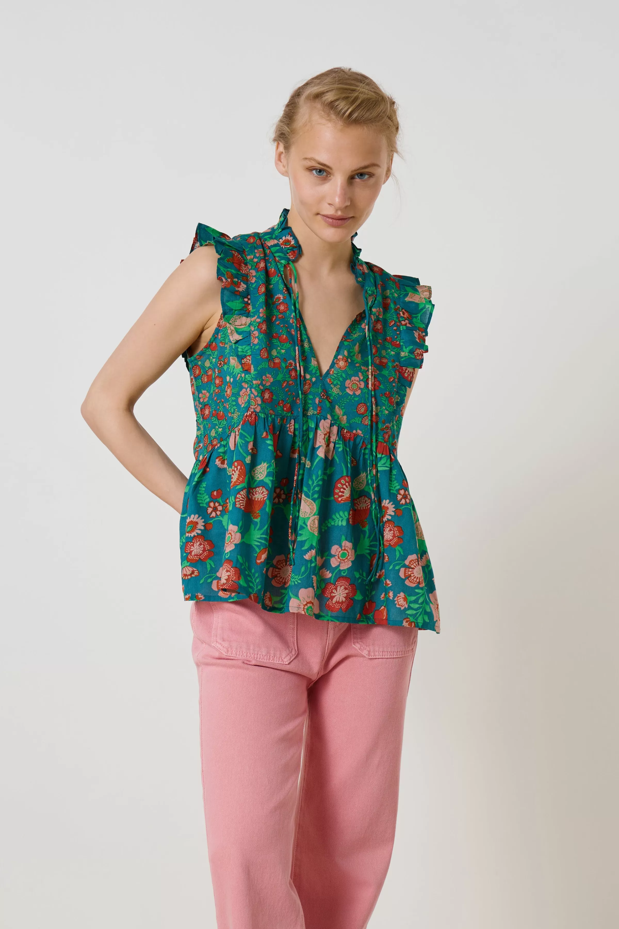 Flash Sale Leon&Harper Blouse Cidre Gipsy Green