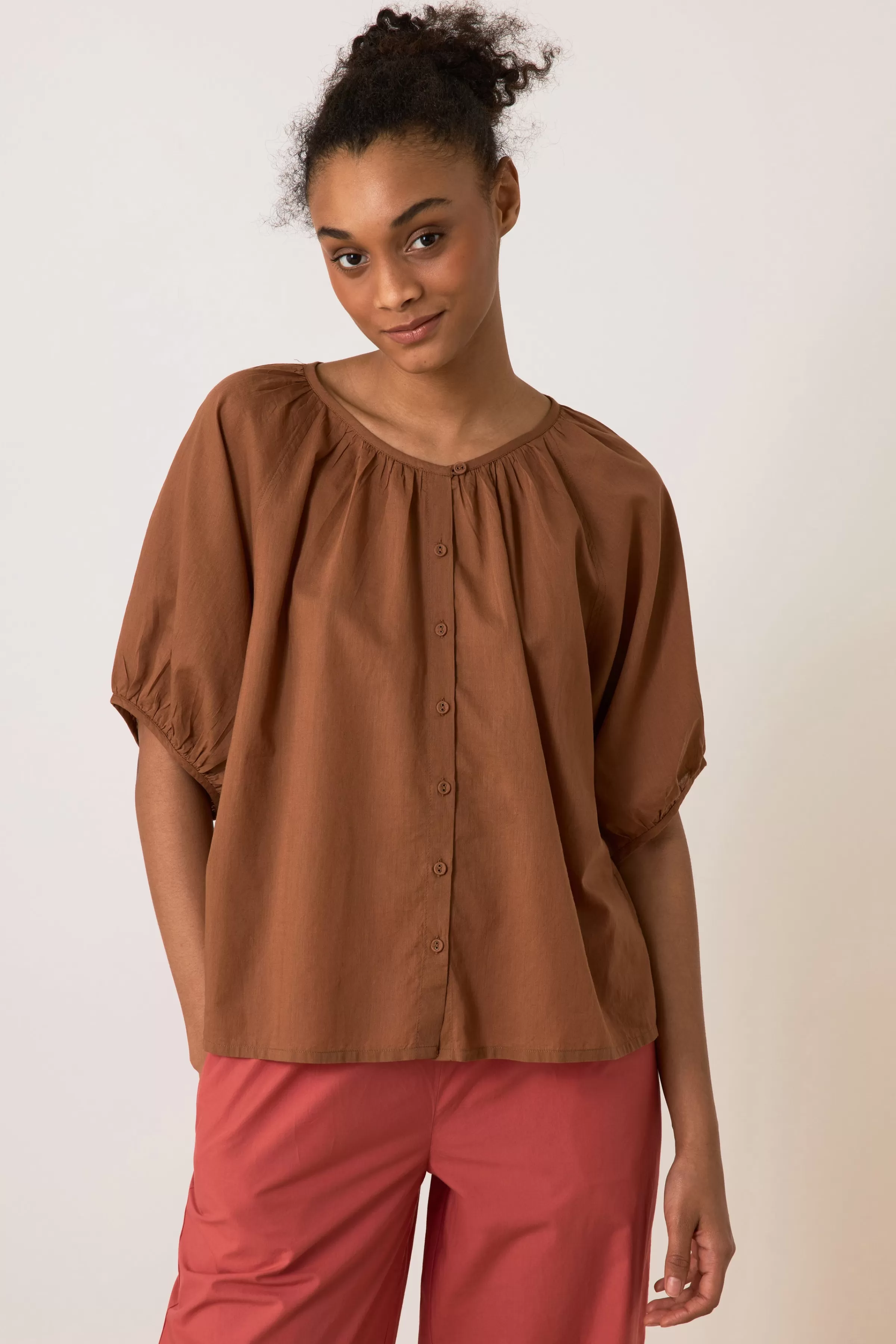 Cheap Leon&Harper Blouse Cool Plainy Brown