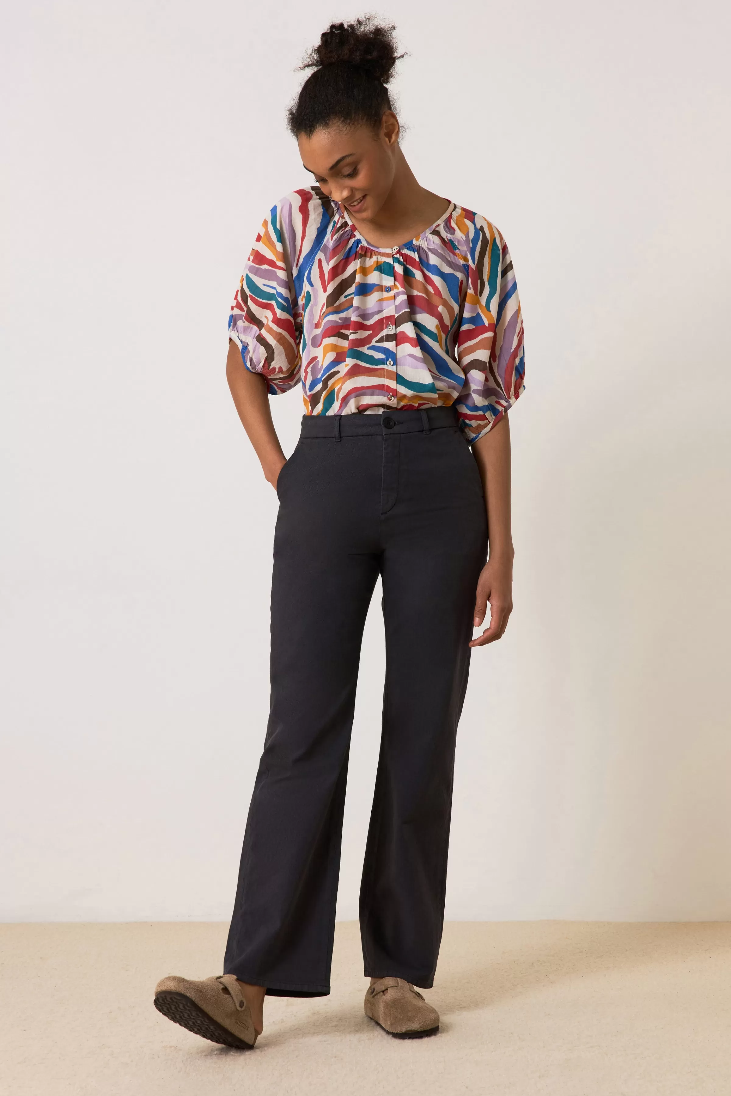 Shop Leon&Harper Blouse Cool Tigre Multico