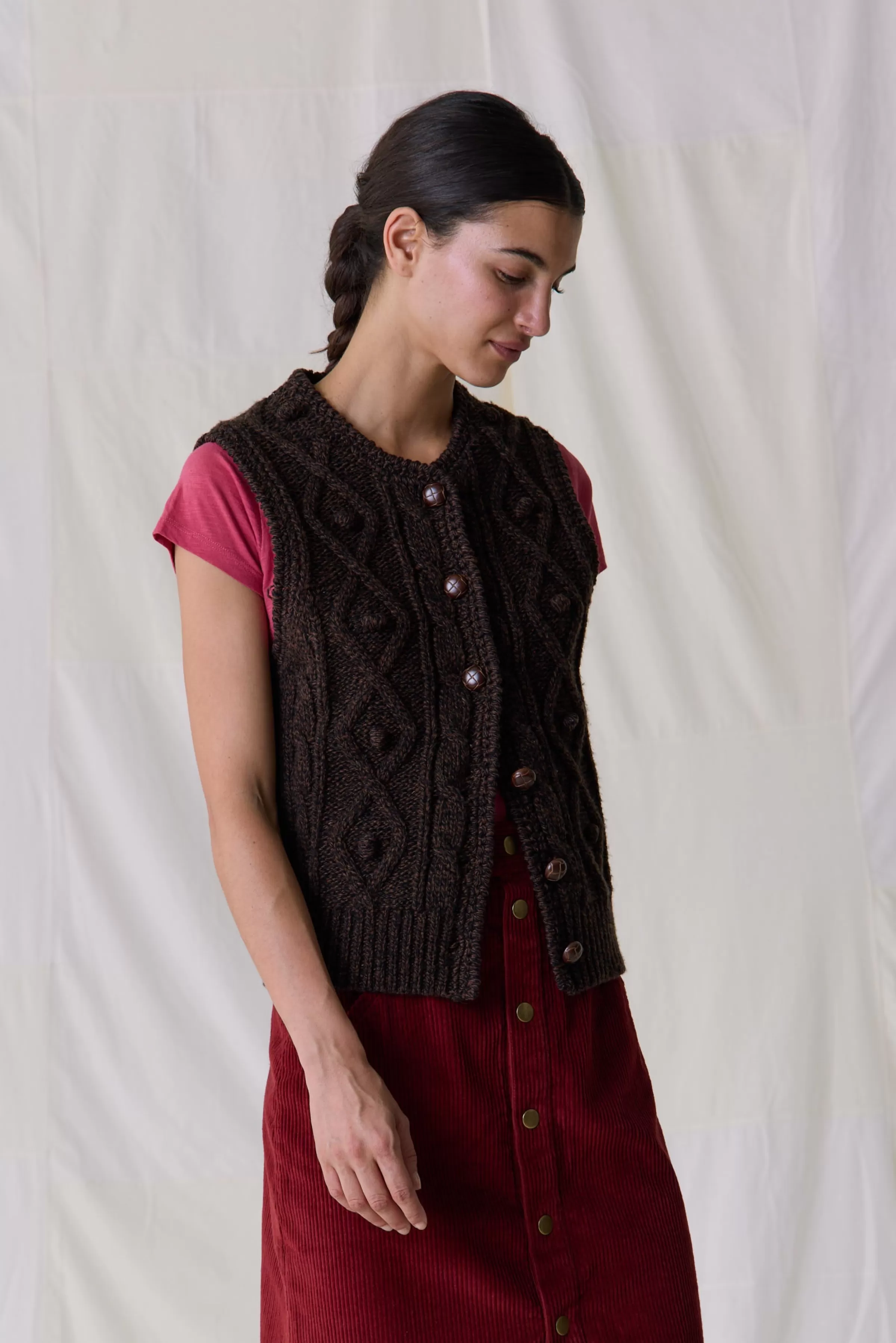 Cheap Leon&Harper Cardigan Milka Sea Brown