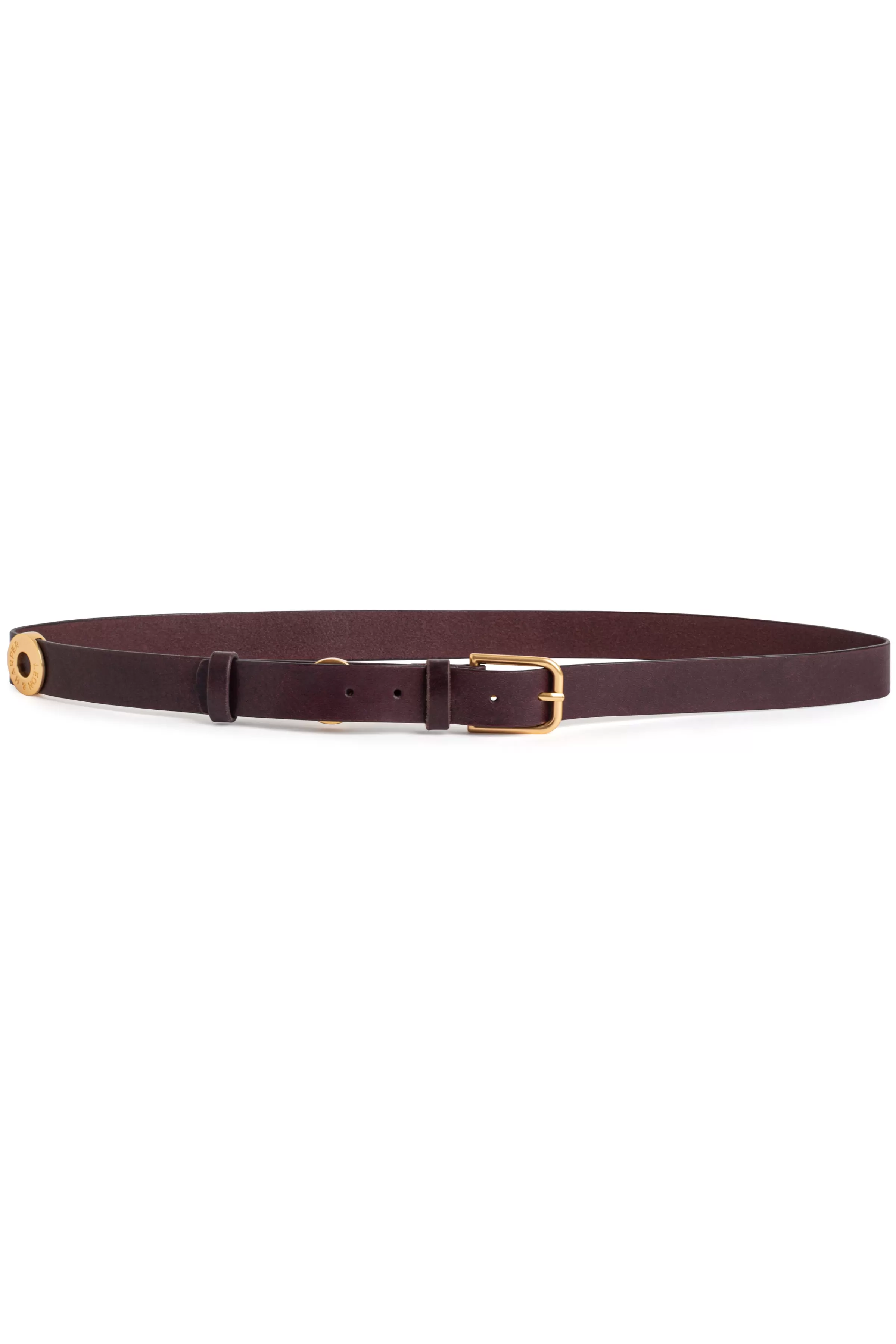 Clearance Leon&Harper Ceinture Claud Plain Bordeaux