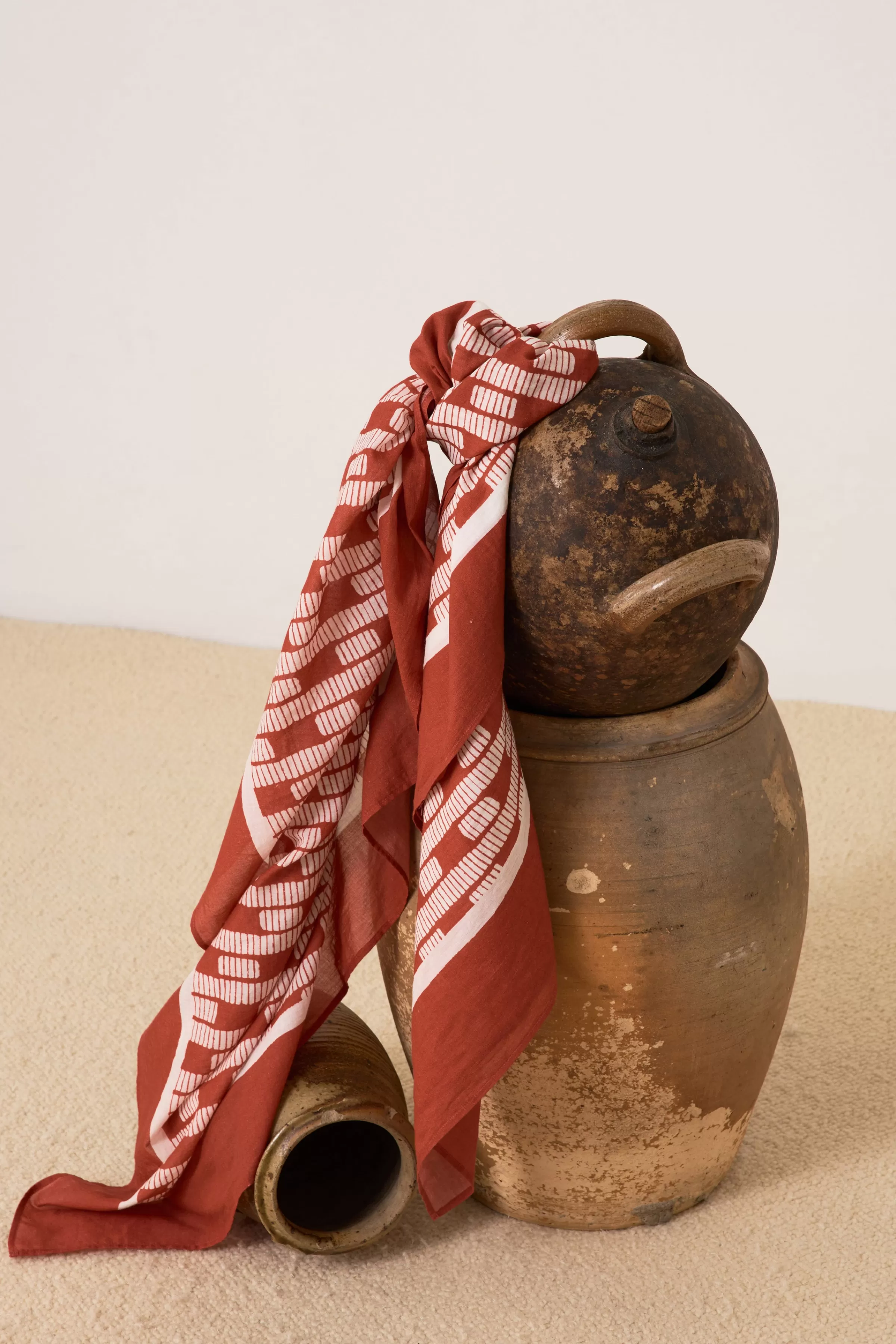 Outlet Leon&Harper Foulard Emile Liney Red