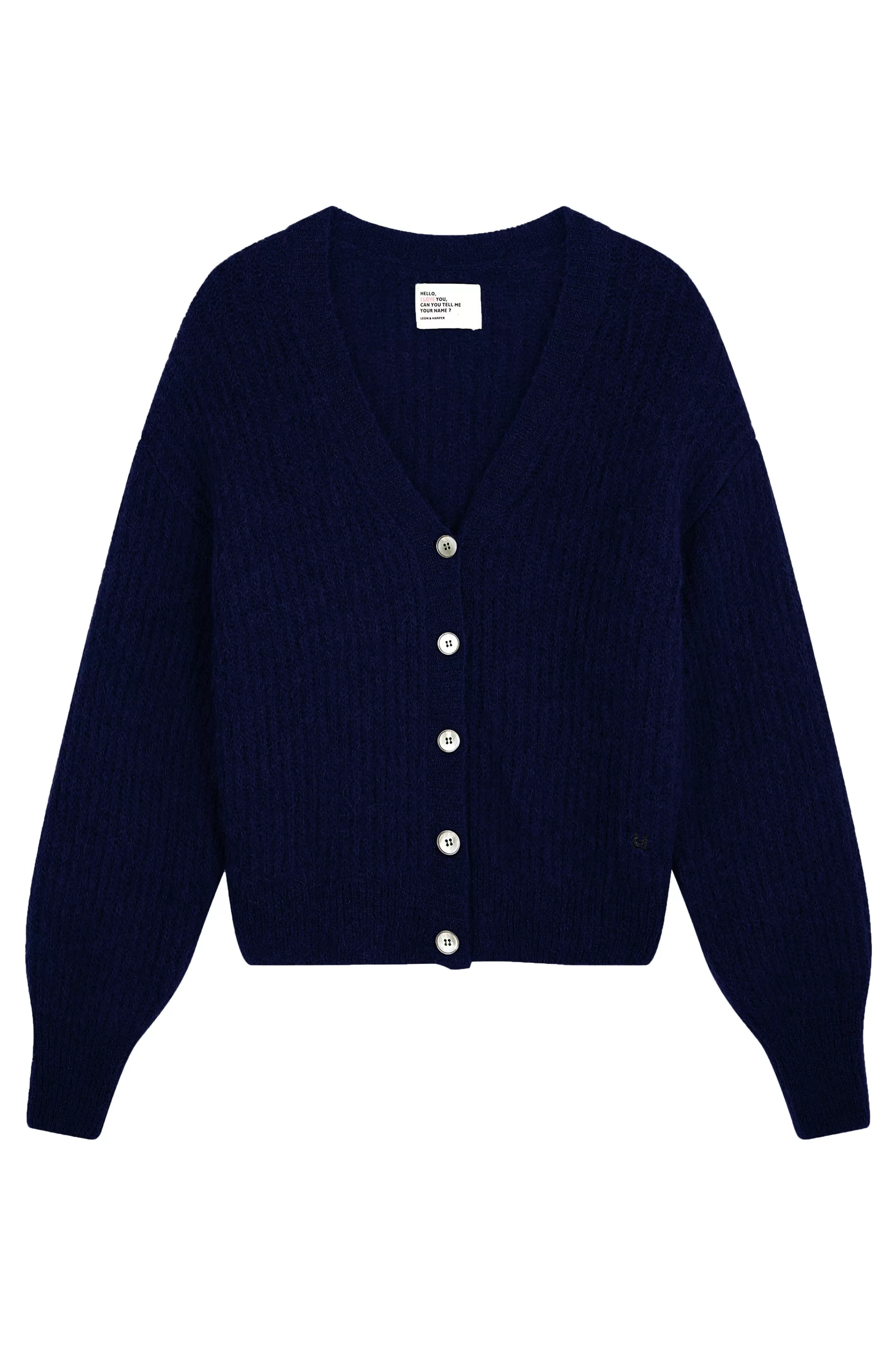 Best Sale Leon&Harper Gilet Manou Plain Navy