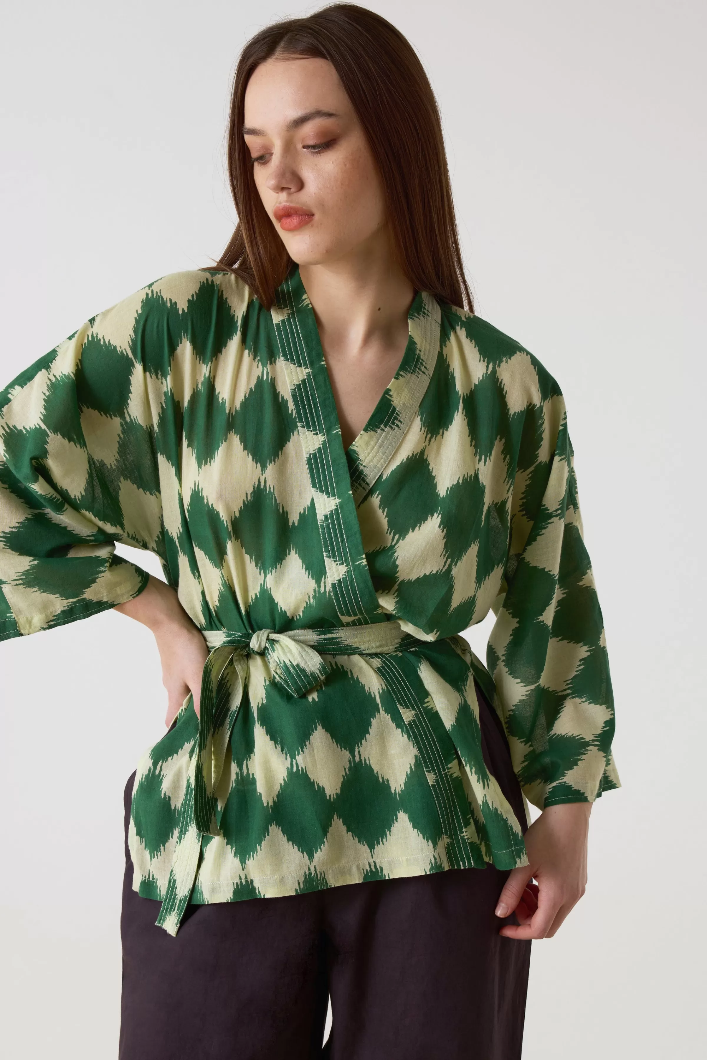 Flash Sale Leon&Harper Kimono Cimon Diam Green