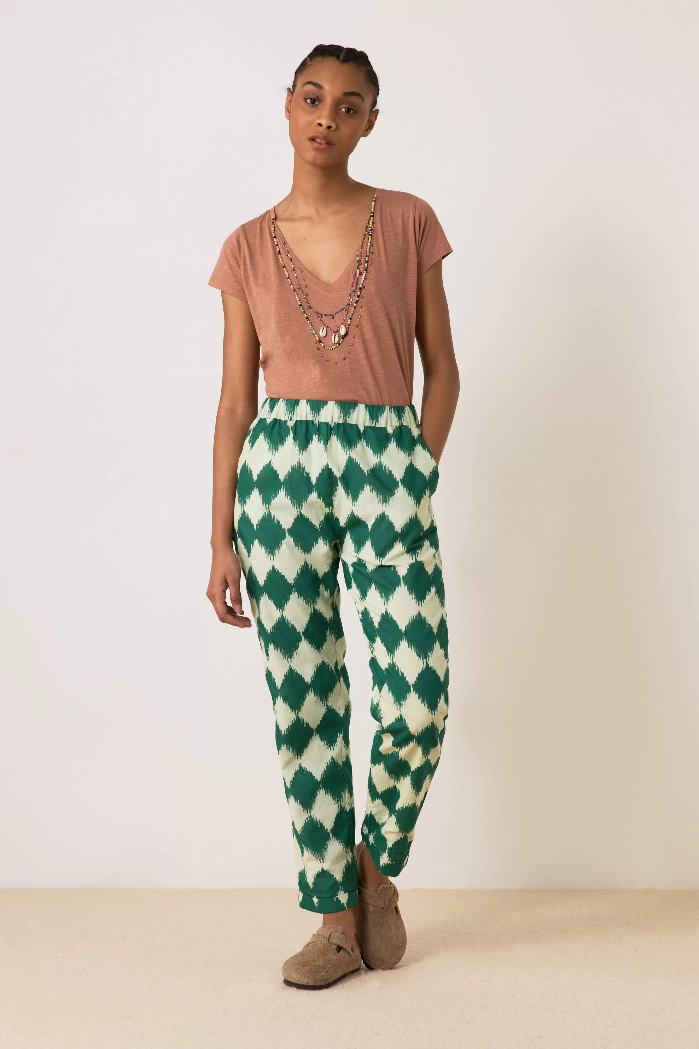 Fashion Leon&Harper Pantalon Parna Diam P23 Green