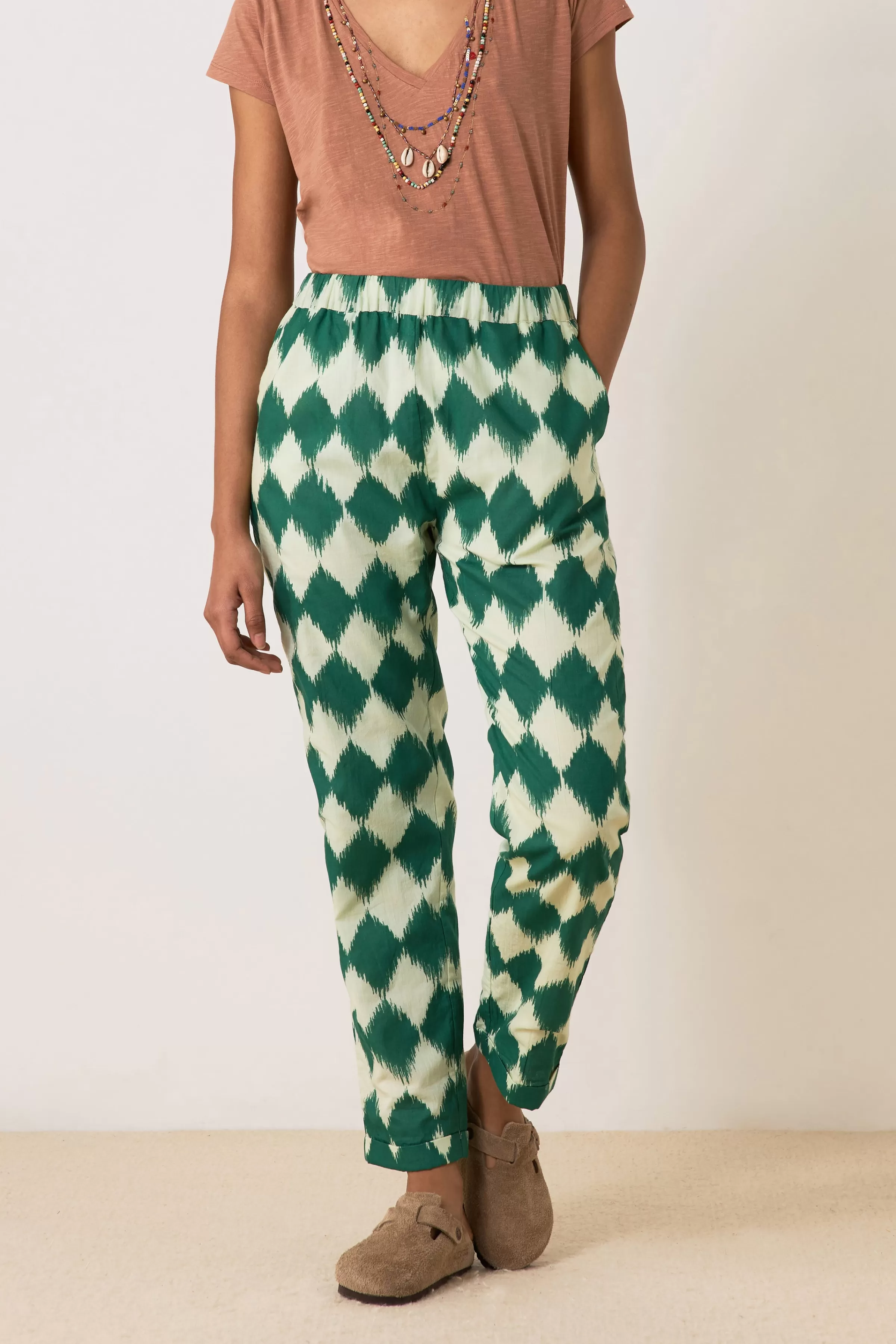 Fashion Leon&Harper Pantalon Parna Diam P23 Green