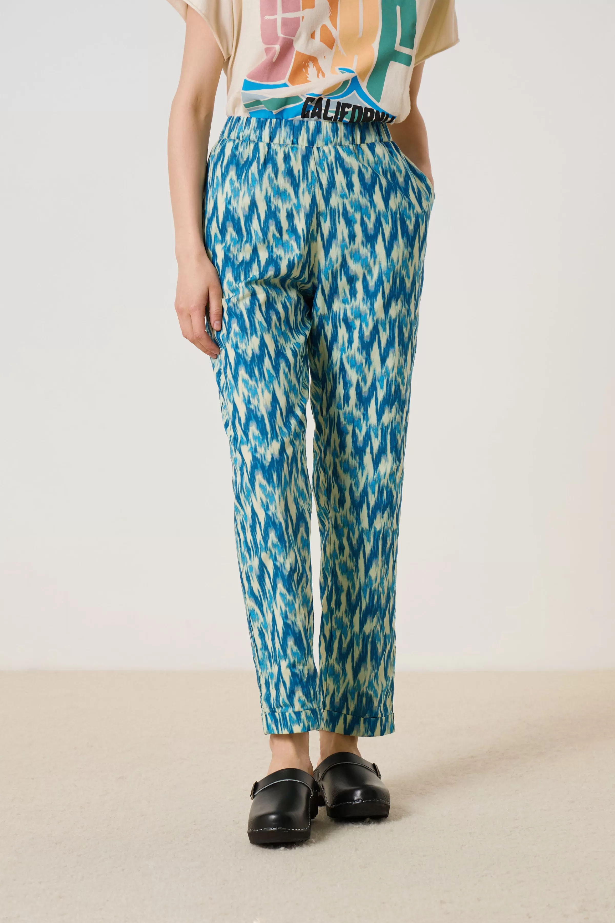 Flash Sale Leon&Harper Pantalon Parna Ikat Blue