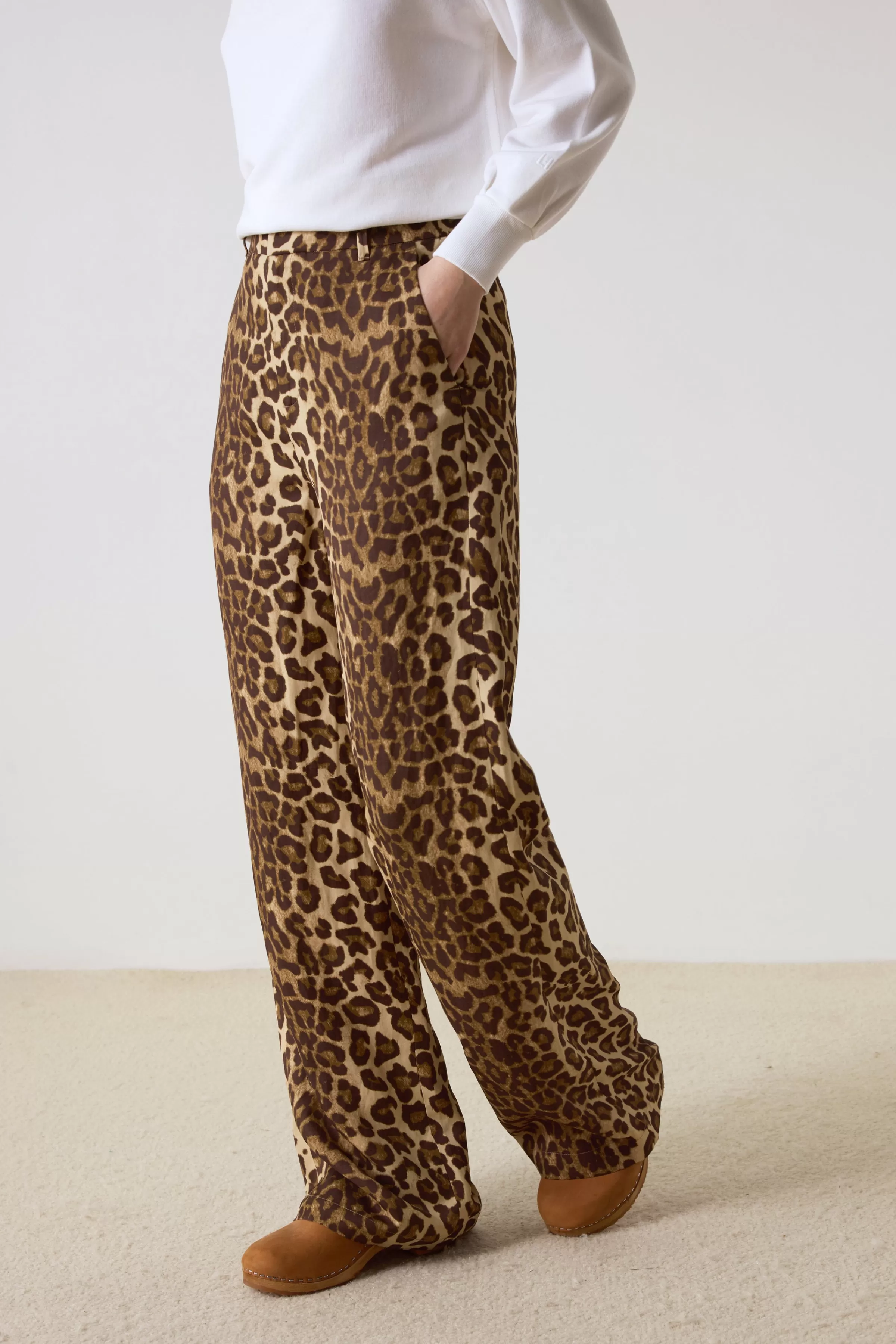 Outlet Leon&Harper Pantalon Pastel Cat Beige