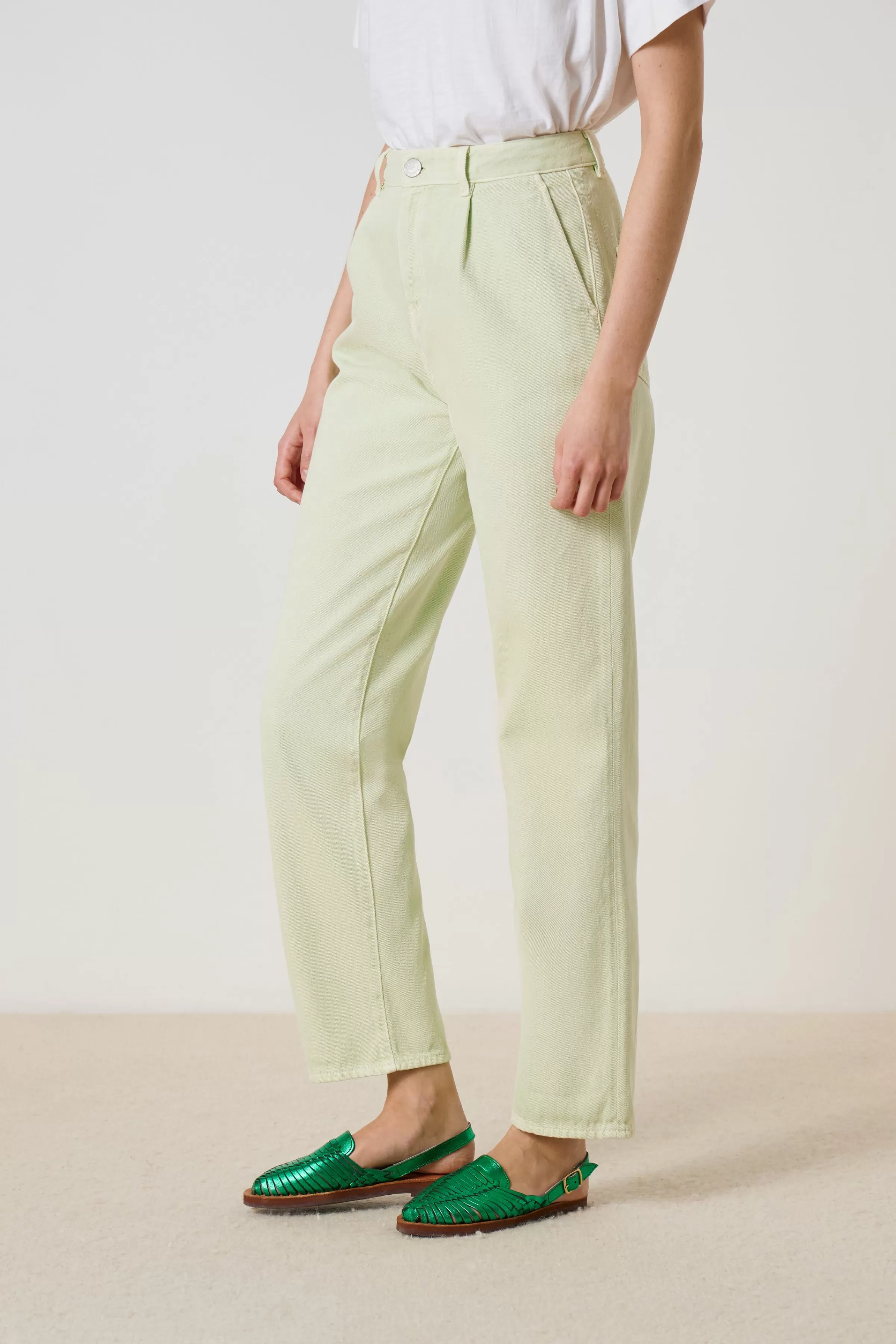 Best Sale Leon&Harper Pantalon Patchou Pl Green