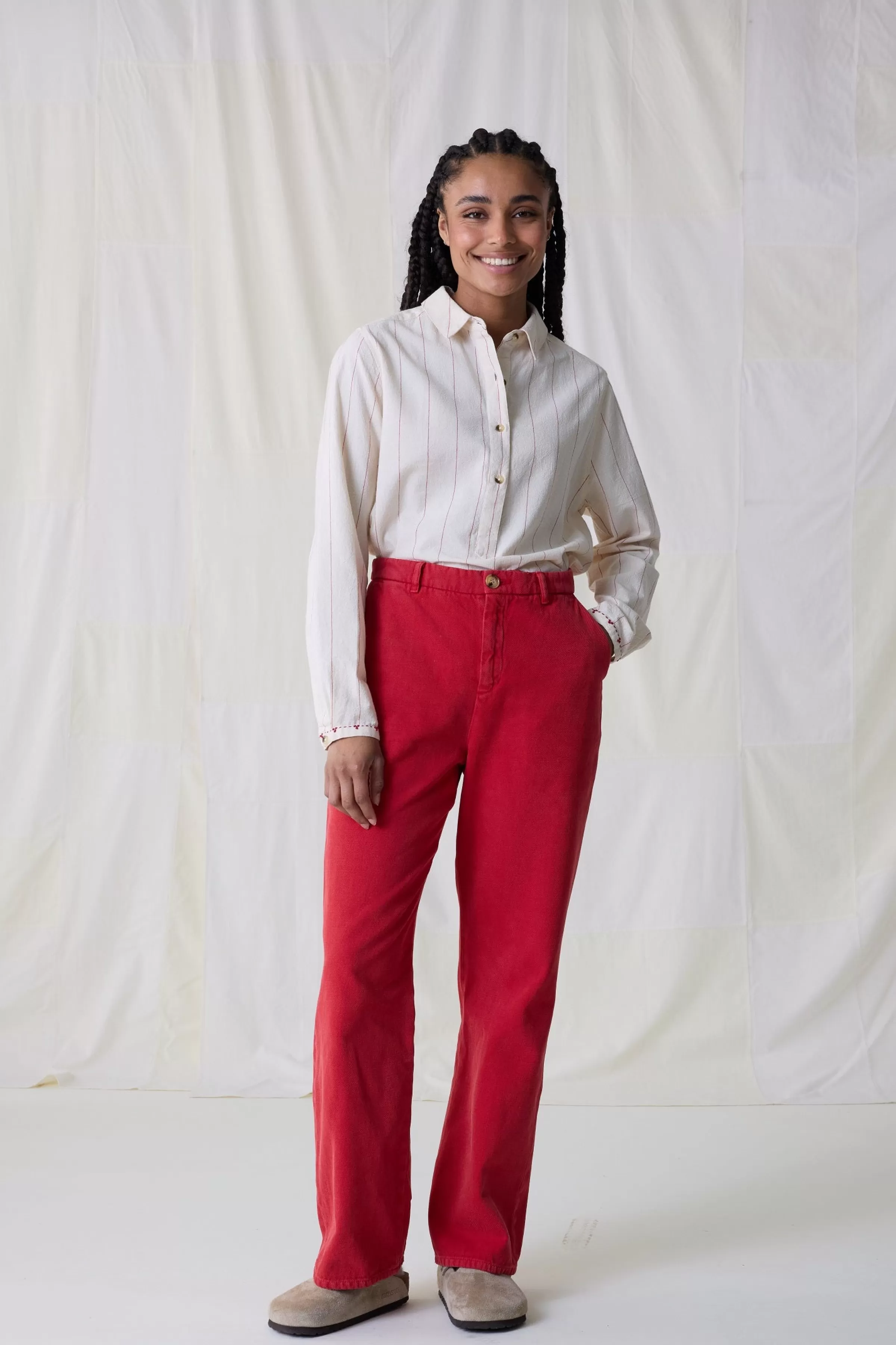 Discount Leon&Harper Pantalon Phil PLN Red