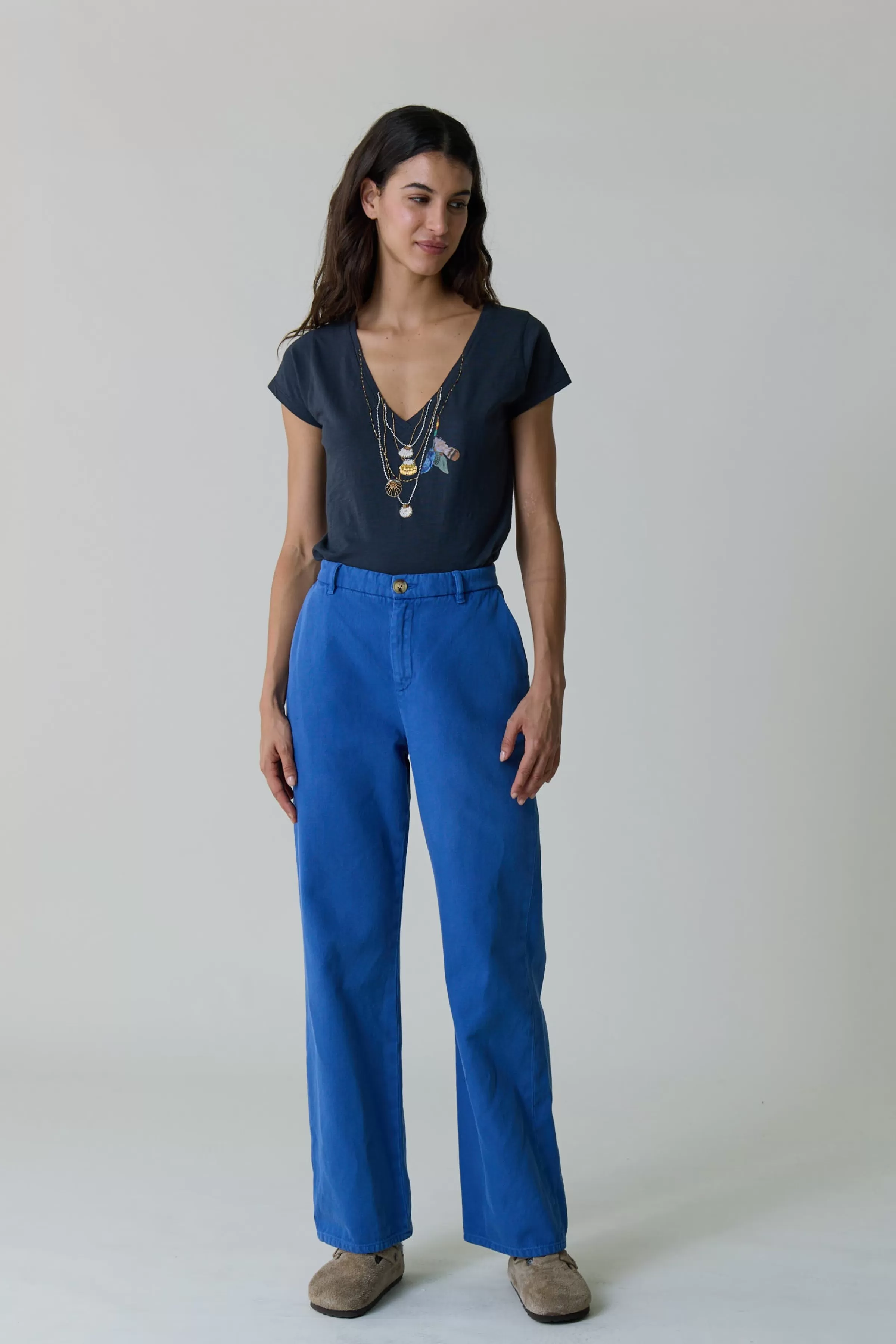 Clearance Leon&Harper Pantalon Phil PLN Blue