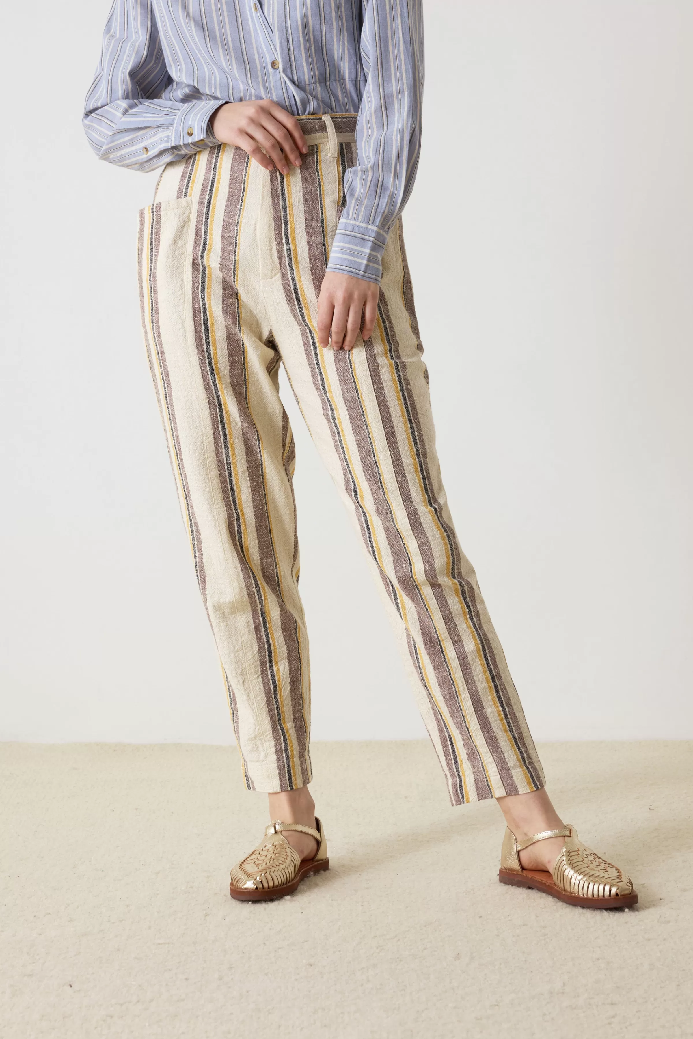 Best Leon&Harper Pantalon Pigna St Beige