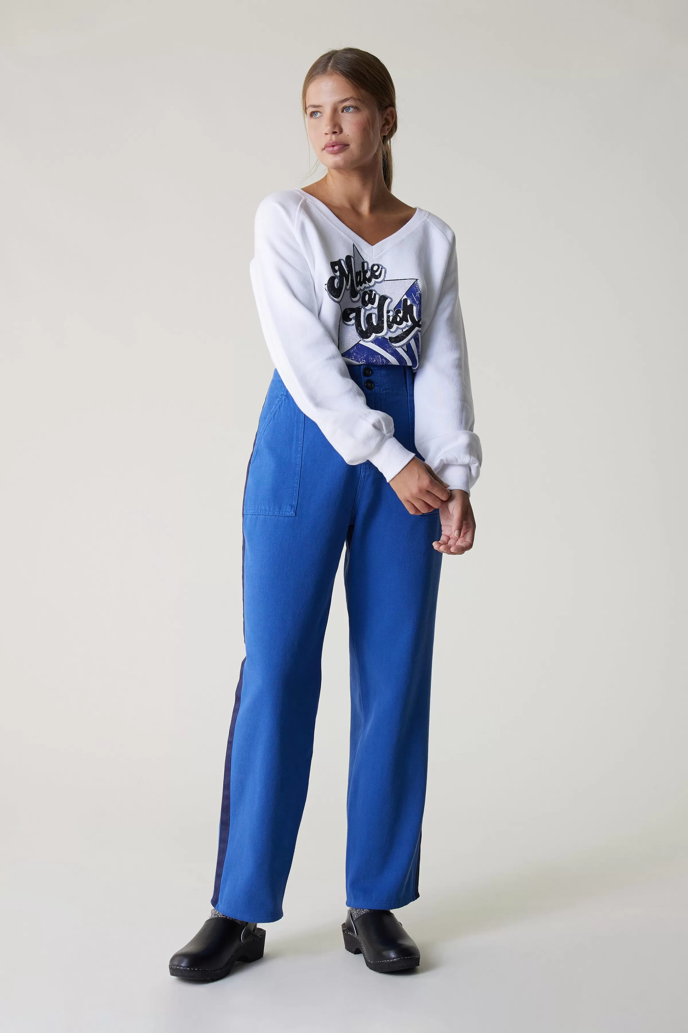 Outlet Leon&Harper Pantalon Pistil PLN Blue