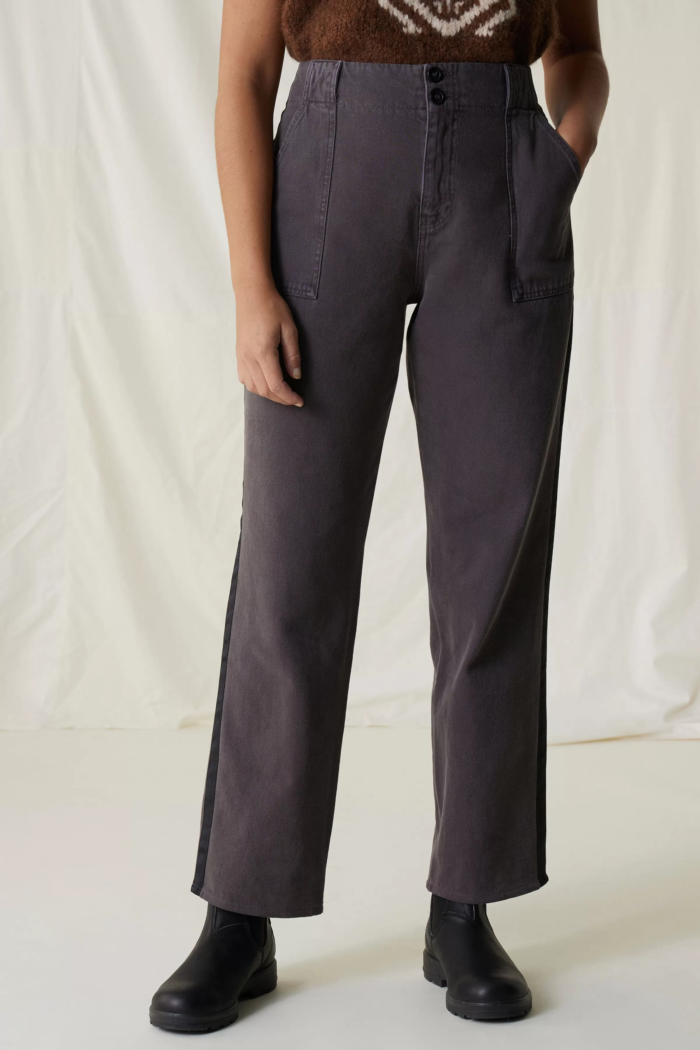 Online Leon&Harper Pantalon Pistil PLN Forest