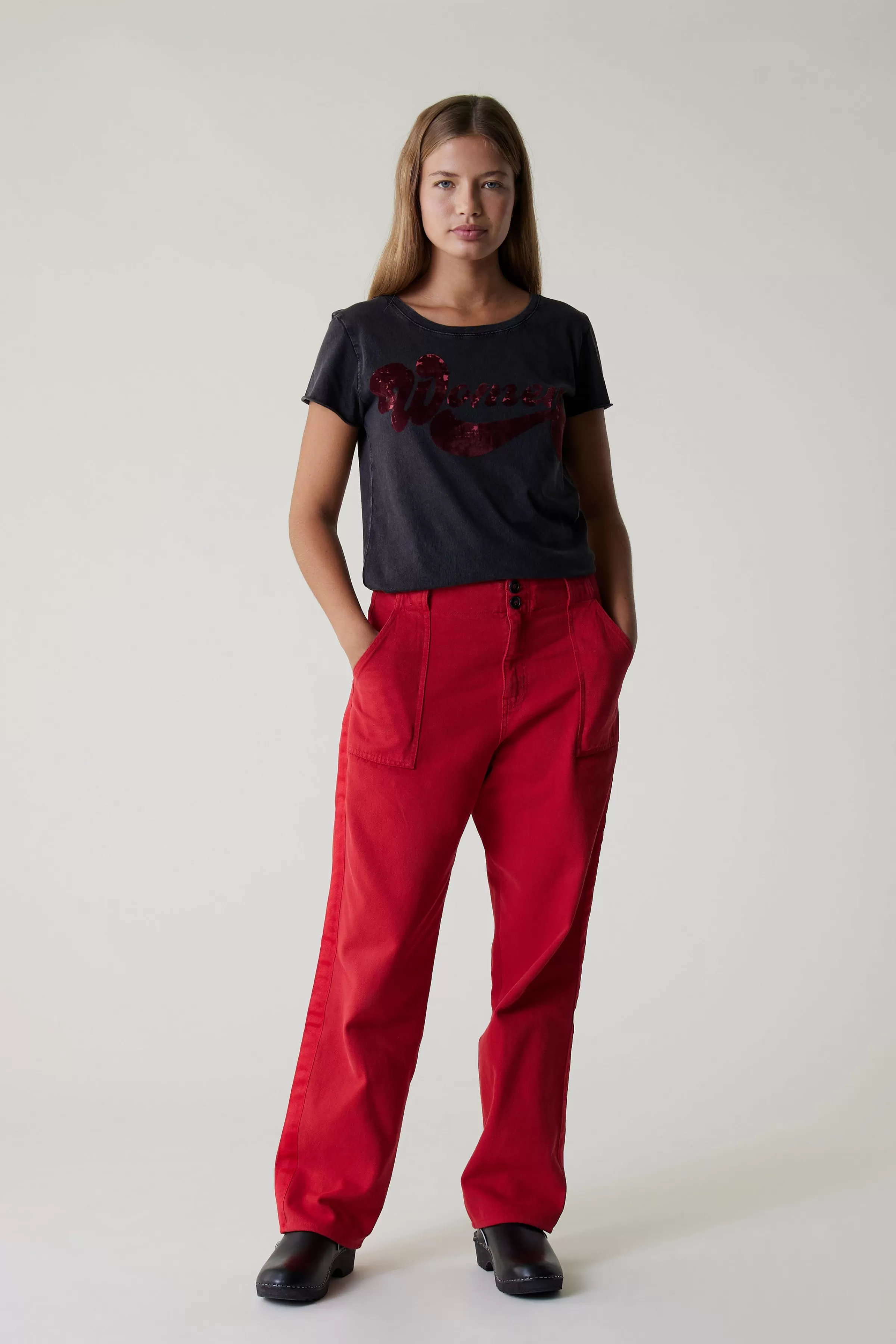 Outlet Leon&Harper Pantalon Pistil PLN Red