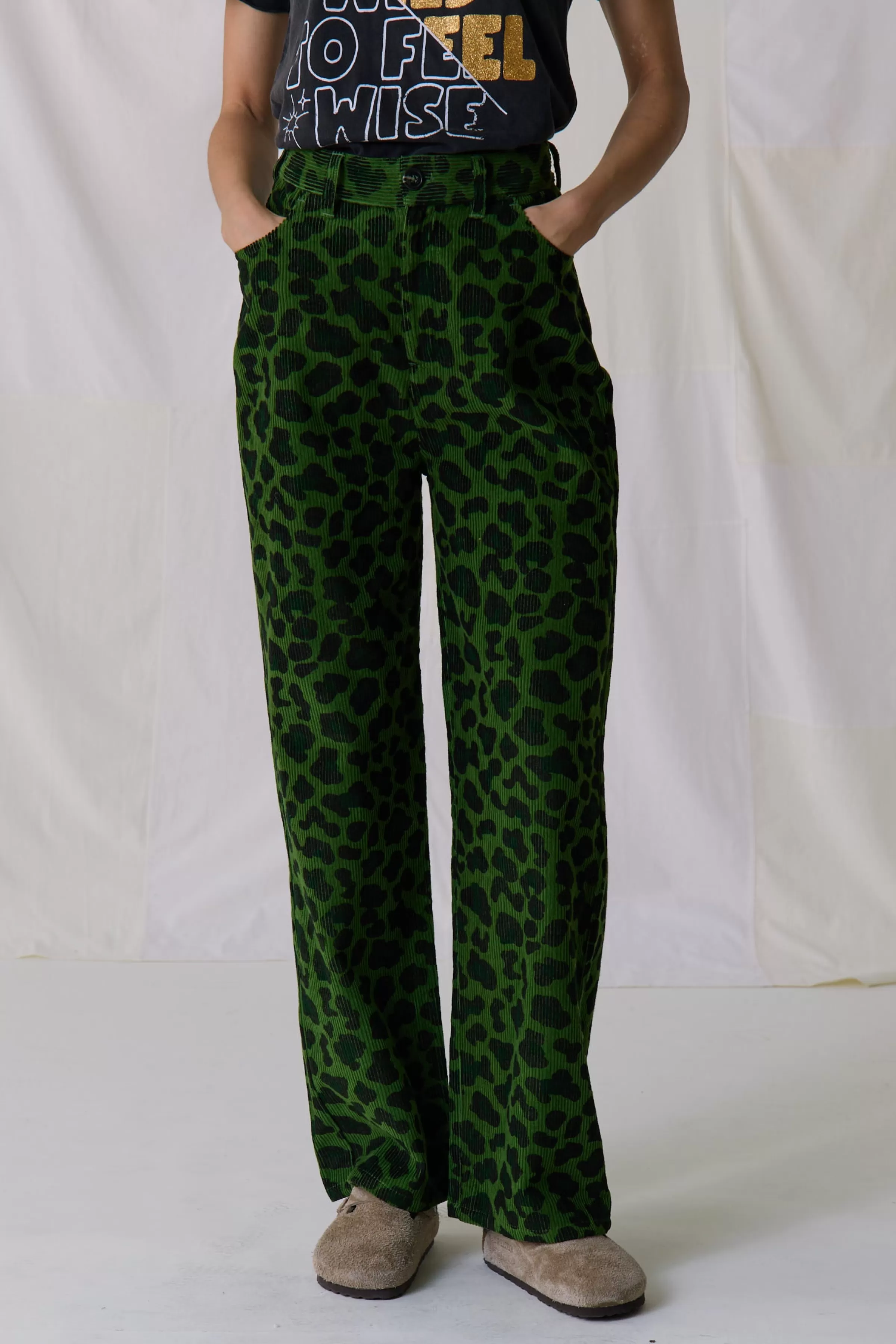 New Leon&Harper Pantalon Puglia Wilde Green