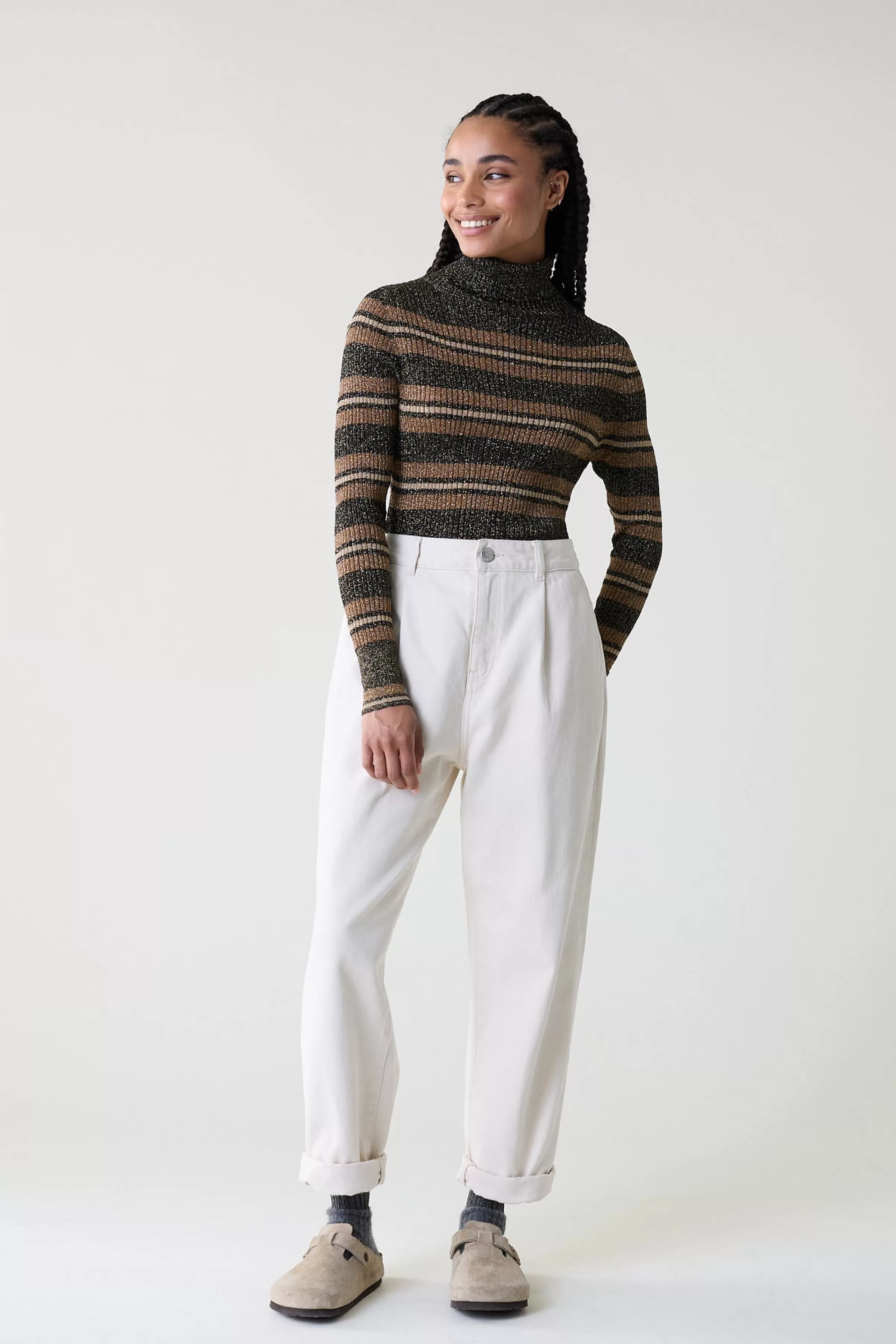 Online Leon&Harper Pull Mular Stripe Black