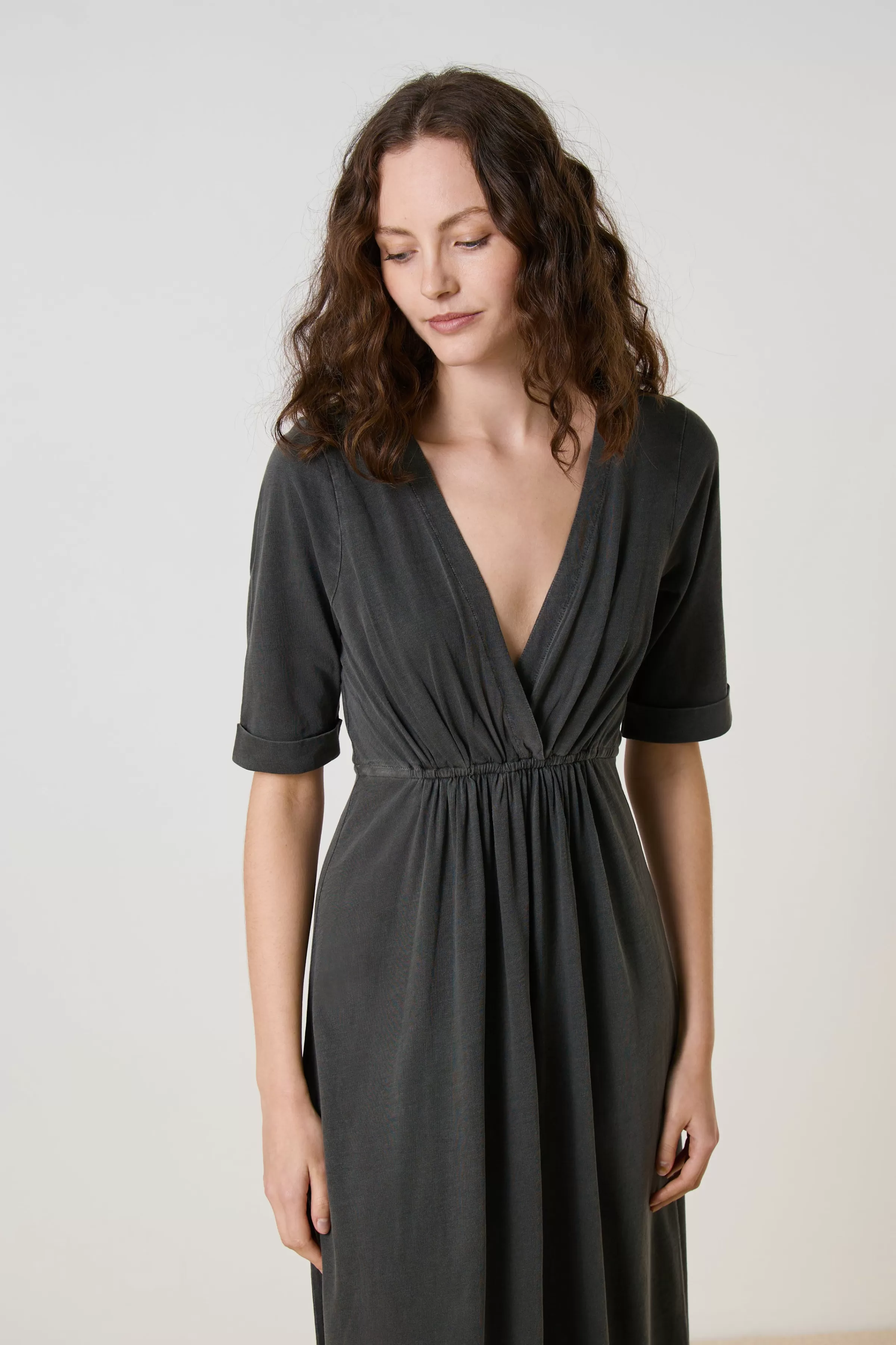 Best Sale Leon&Harper Robe Rala Basik Carbone