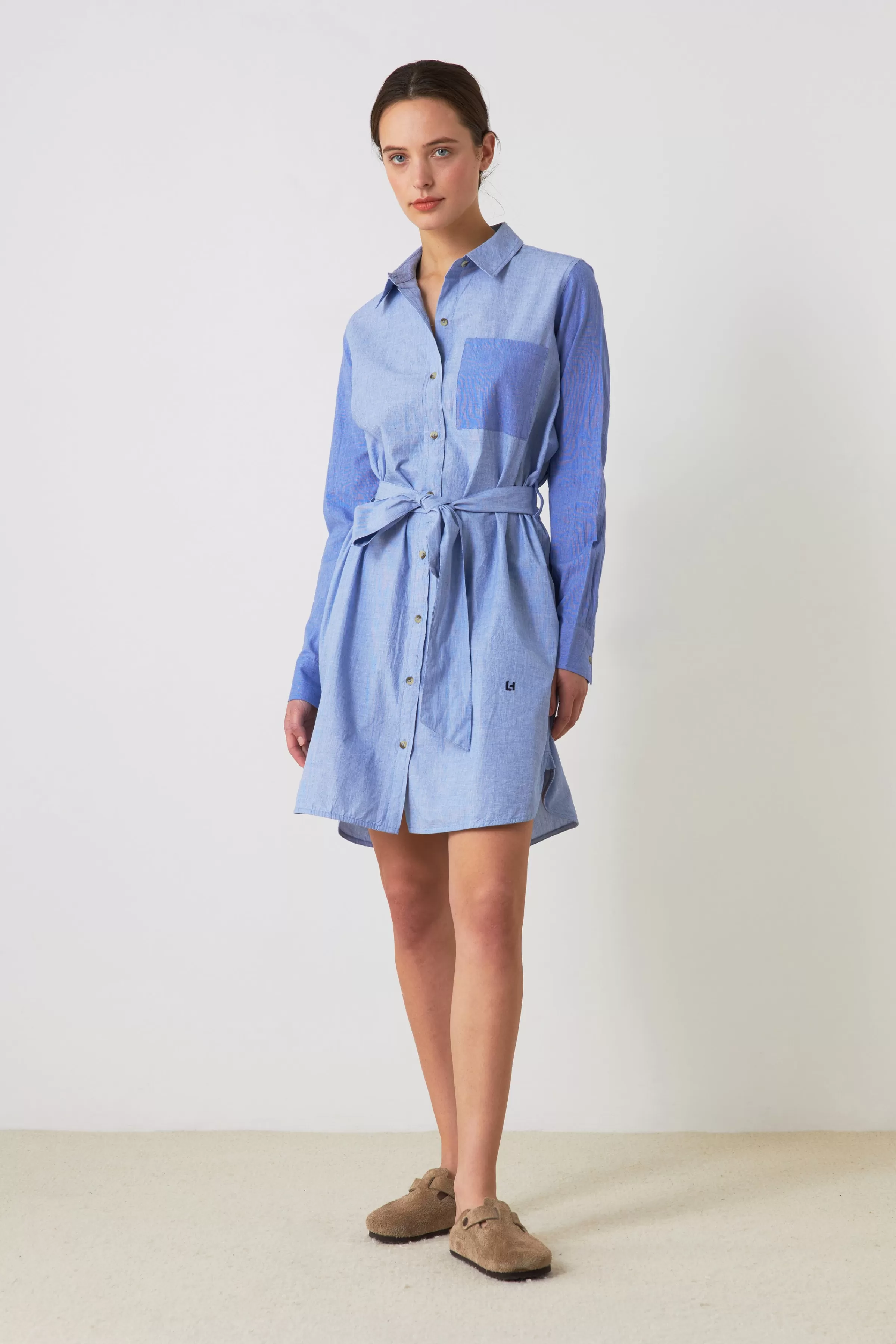 Discount Leon&Harper Robe Redote Mix Blue