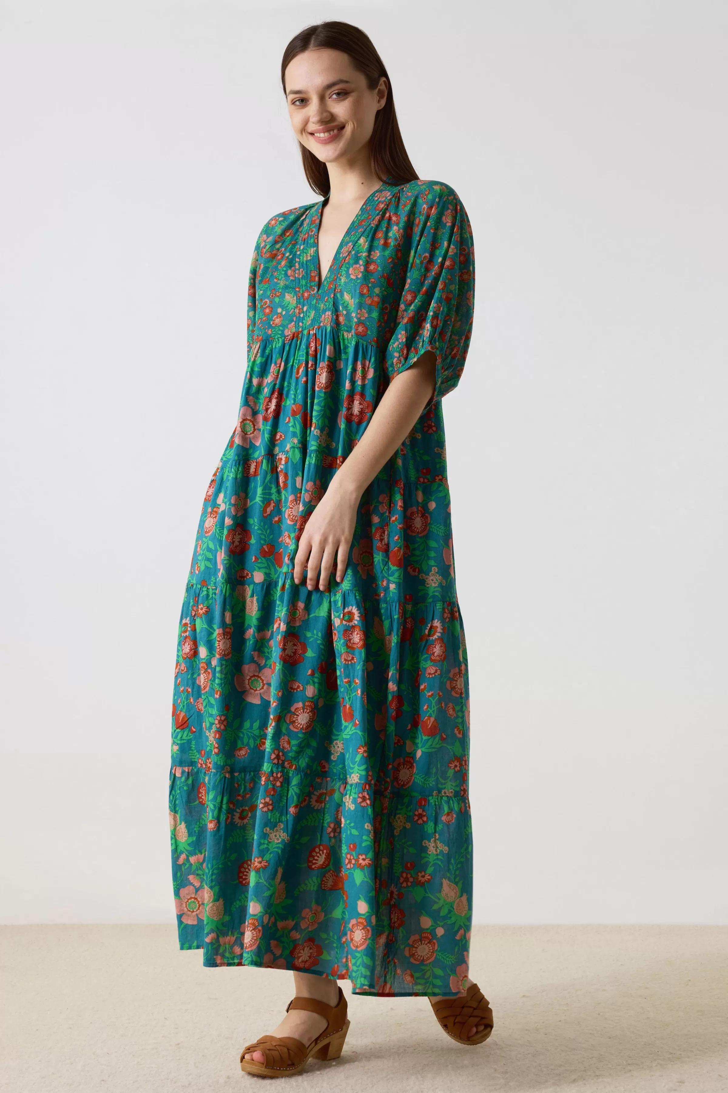 Fashion Leon&Harper Robe Rizi Gipsy Green