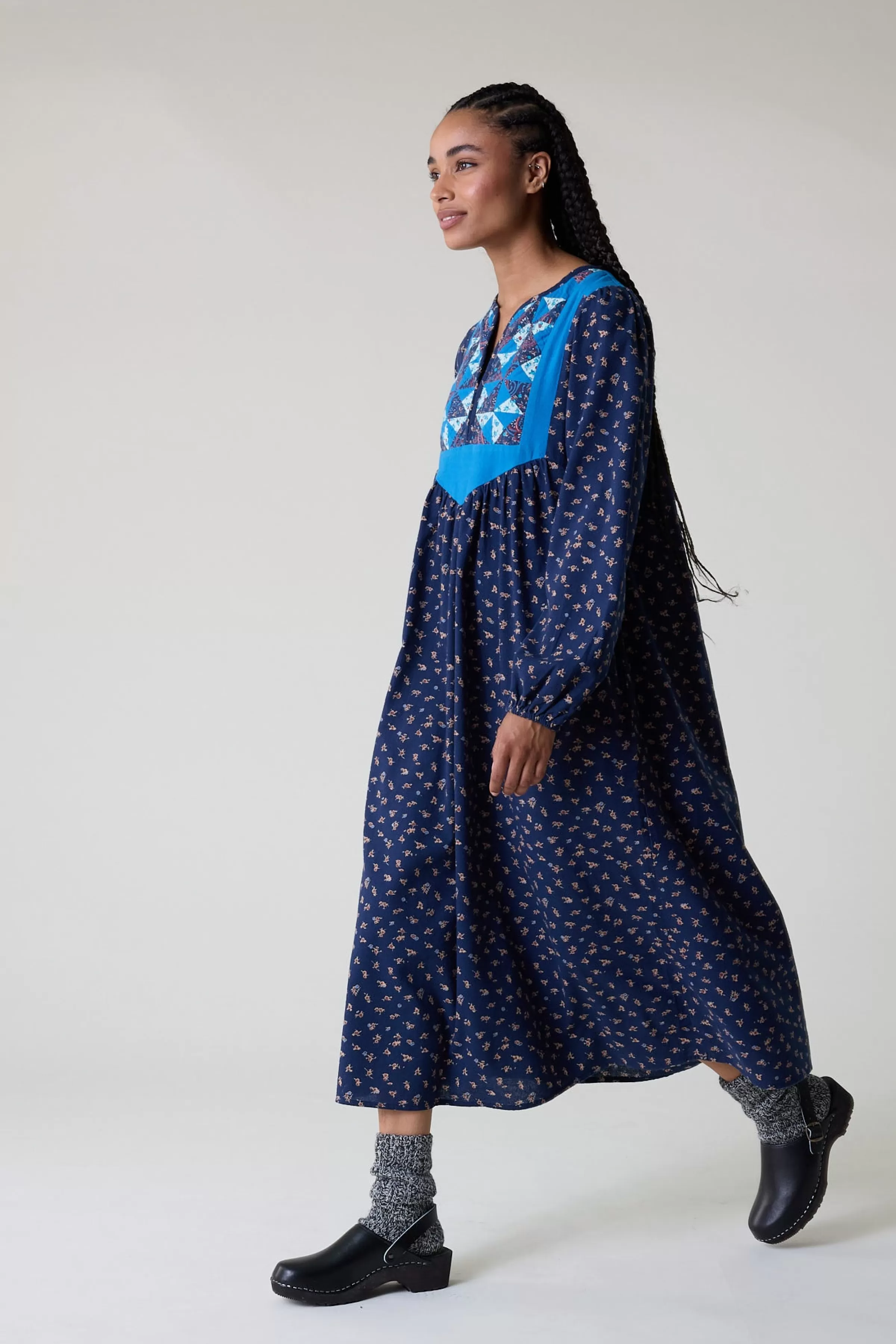 Outlet Leon&Harper Robe Romain Bellis Blue