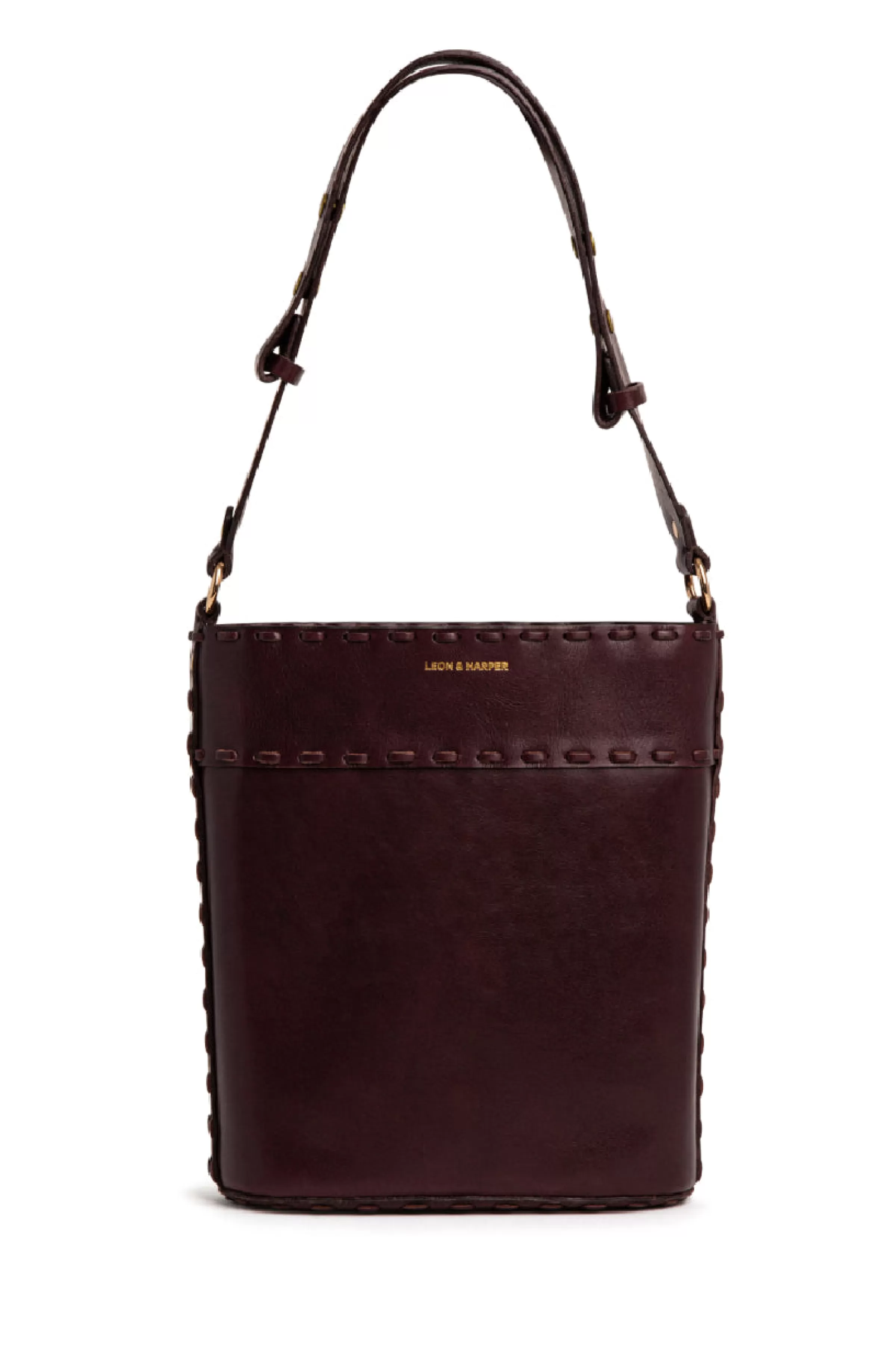 Outlet Leon&Harper Sac Bertile Plain Bordeaux