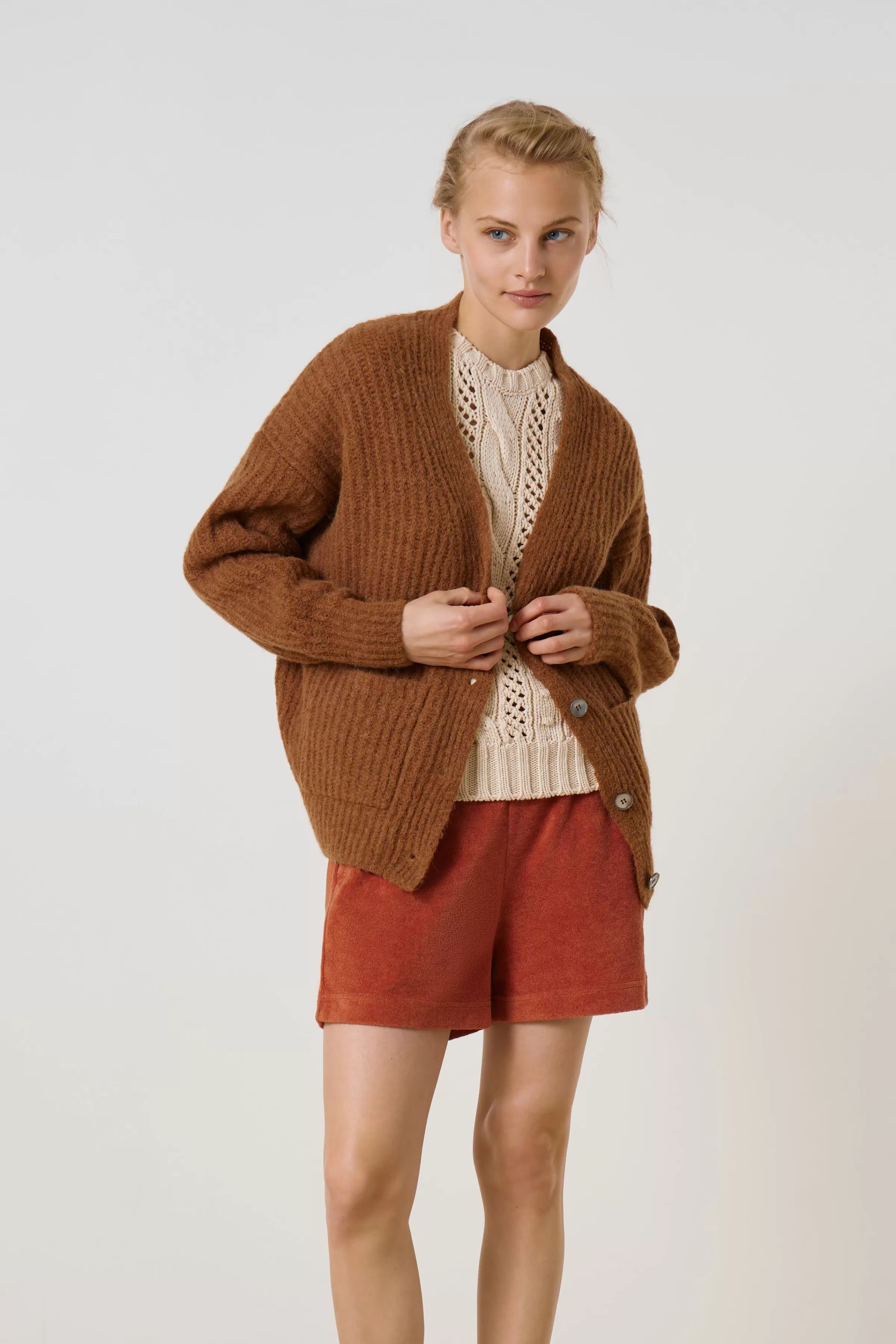 Shop Leon&Harper Short Quico Pl Rust