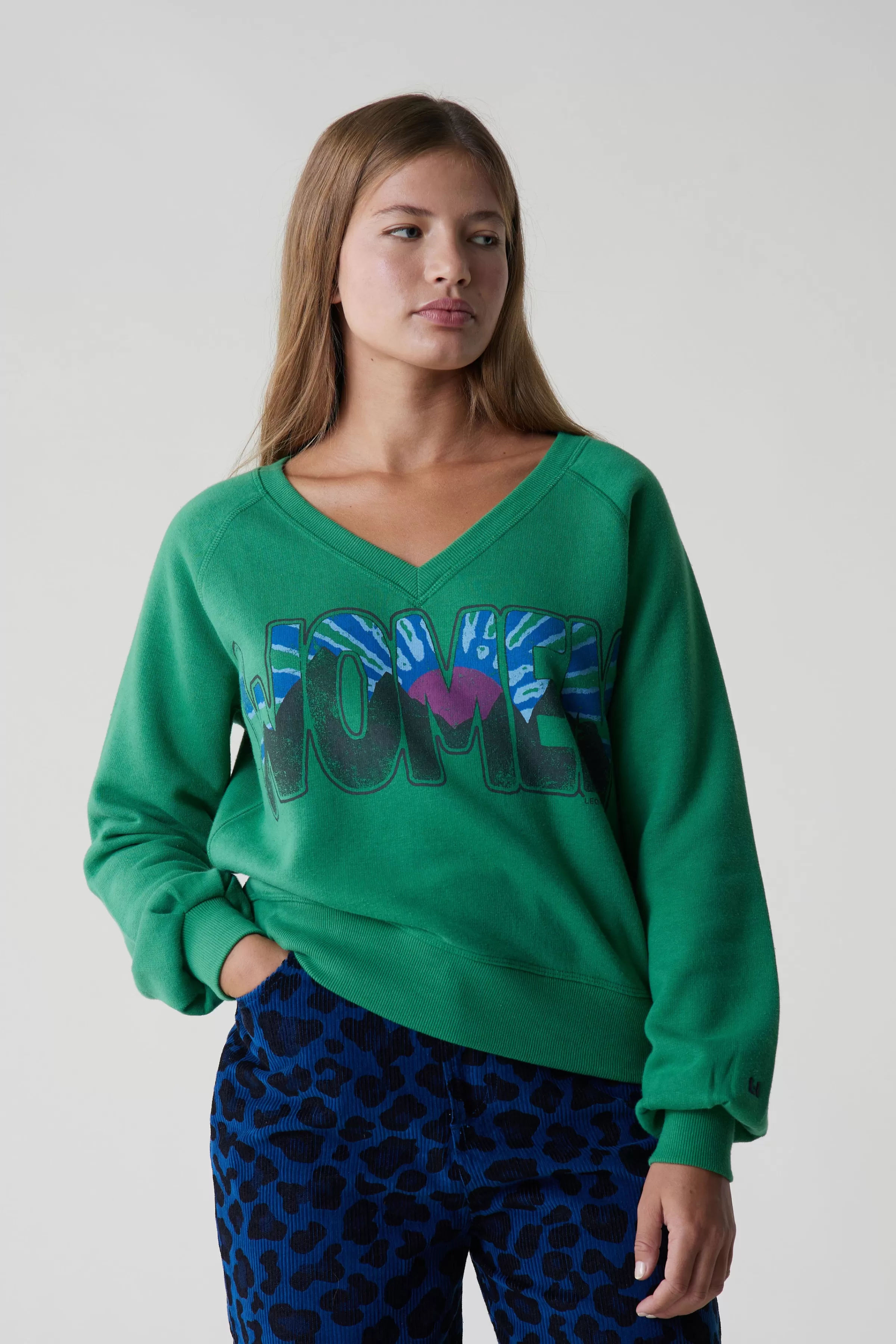 Cheap Leon&Harper Sweat Shiva Women Green