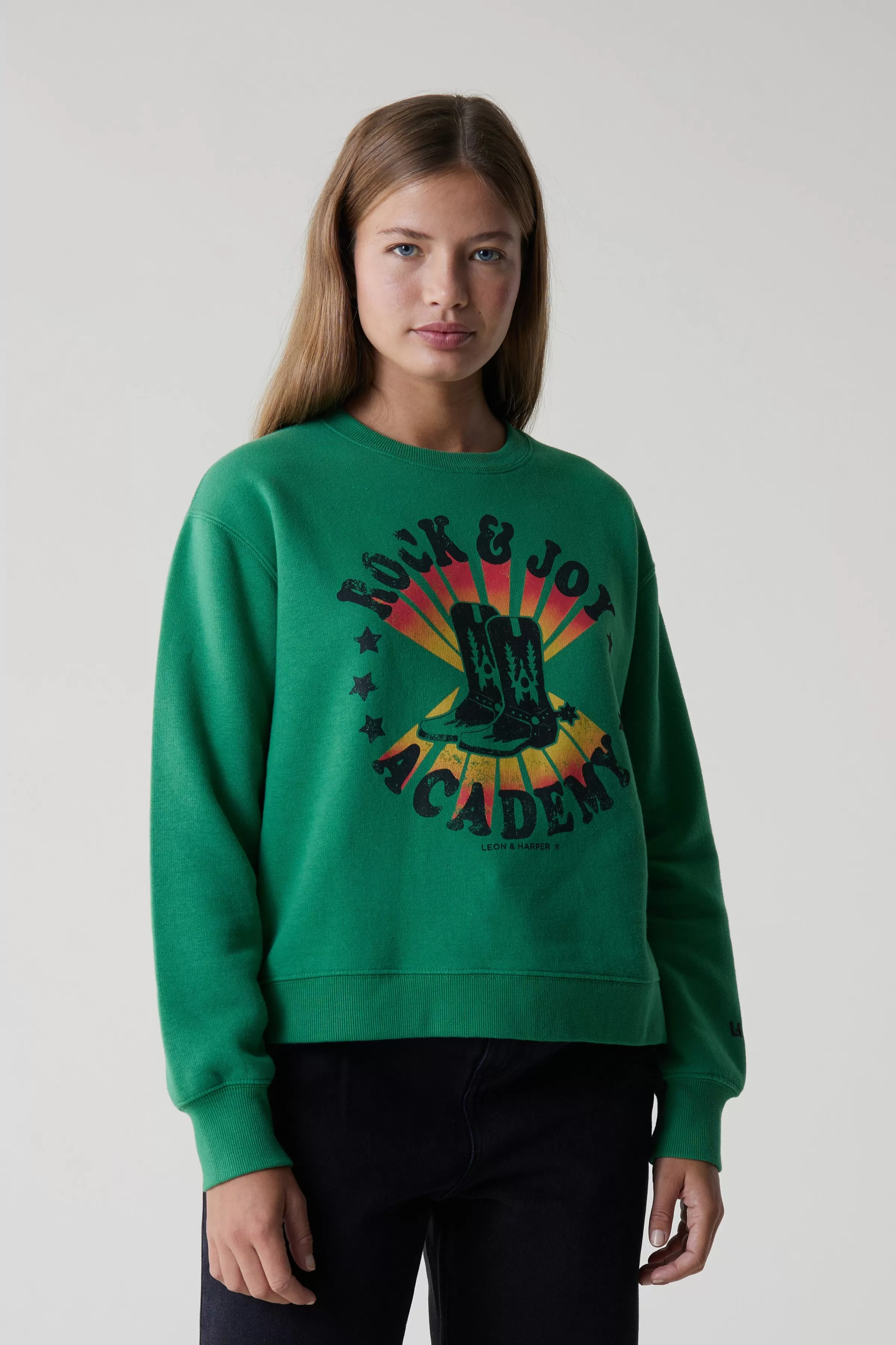 Online Leon&Harper Sweat Sortie Aca Green