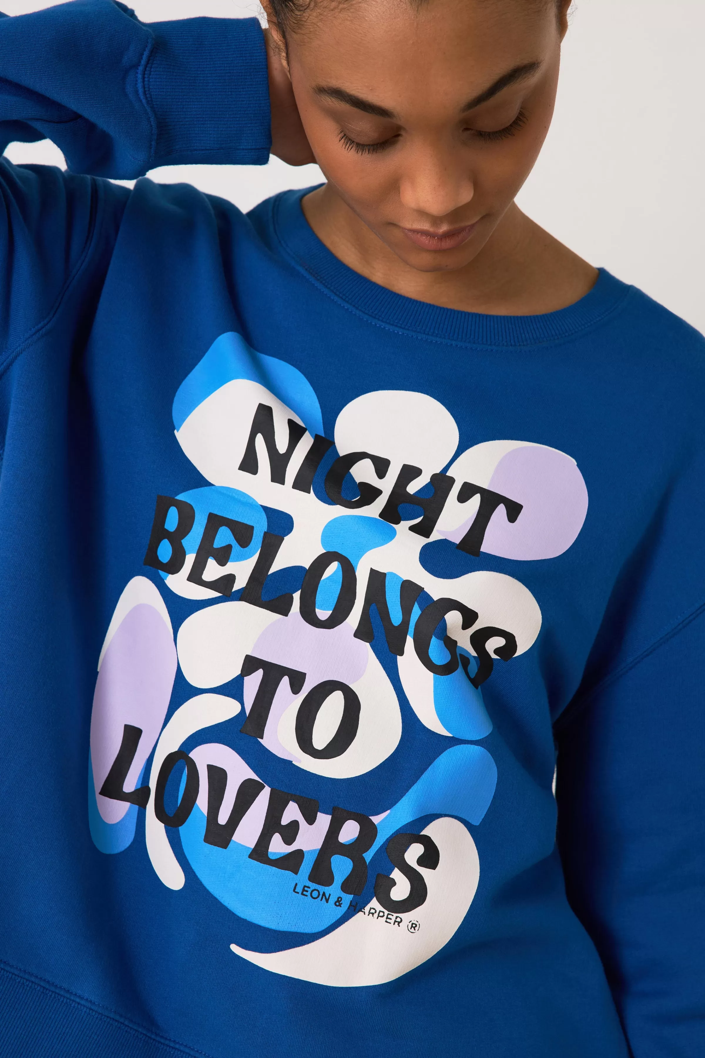 Shop Leon&Harper Sweat Sortie Night Midnight