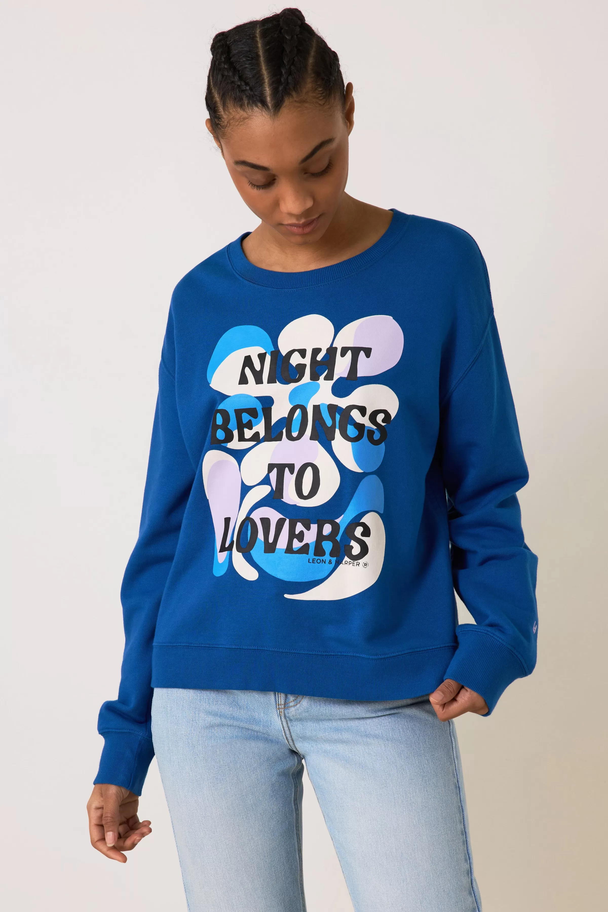 Shop Leon&Harper Sweat Sortie Night Midnight