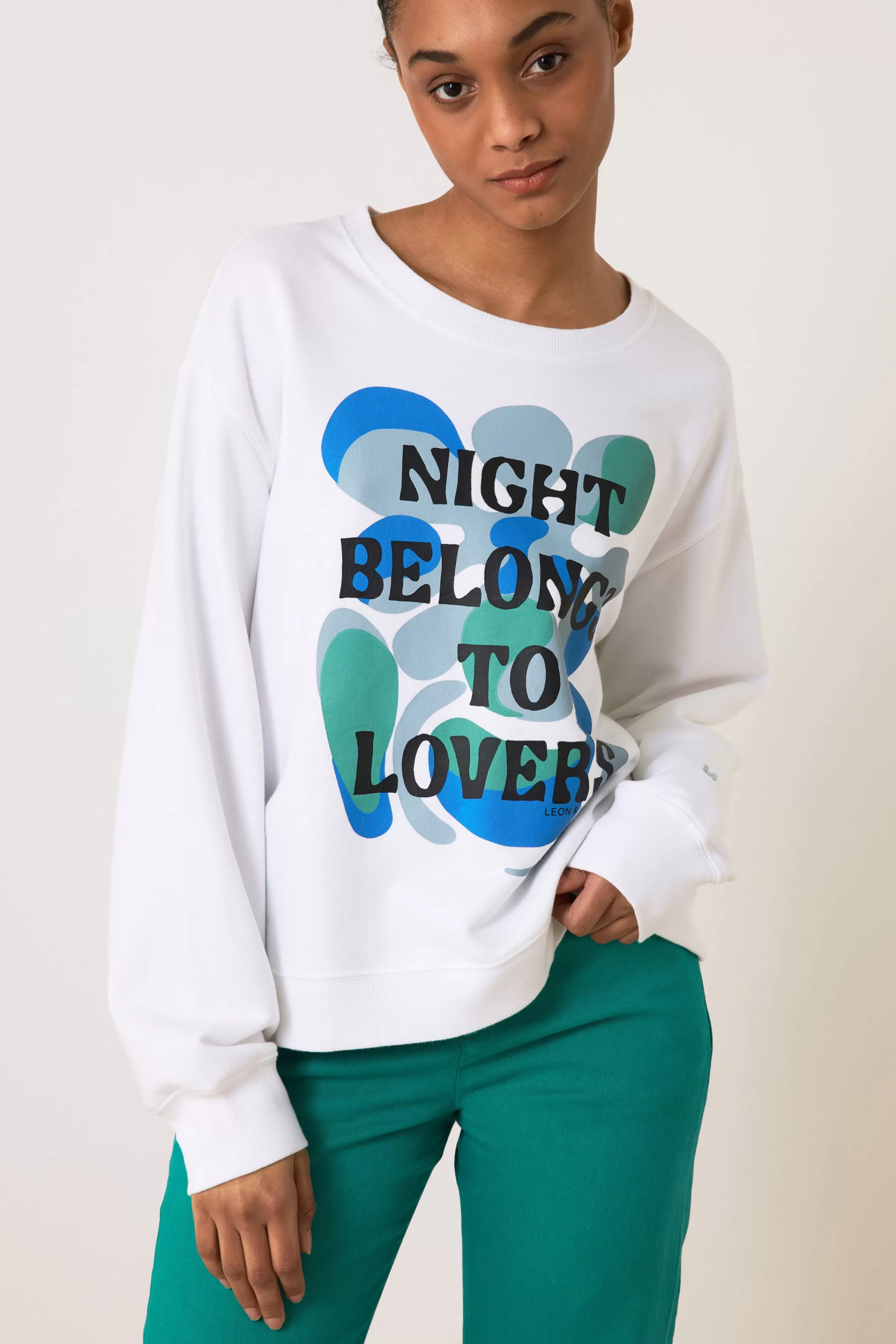 Flash Sale Leon&Harper Sweat Sortie Night White