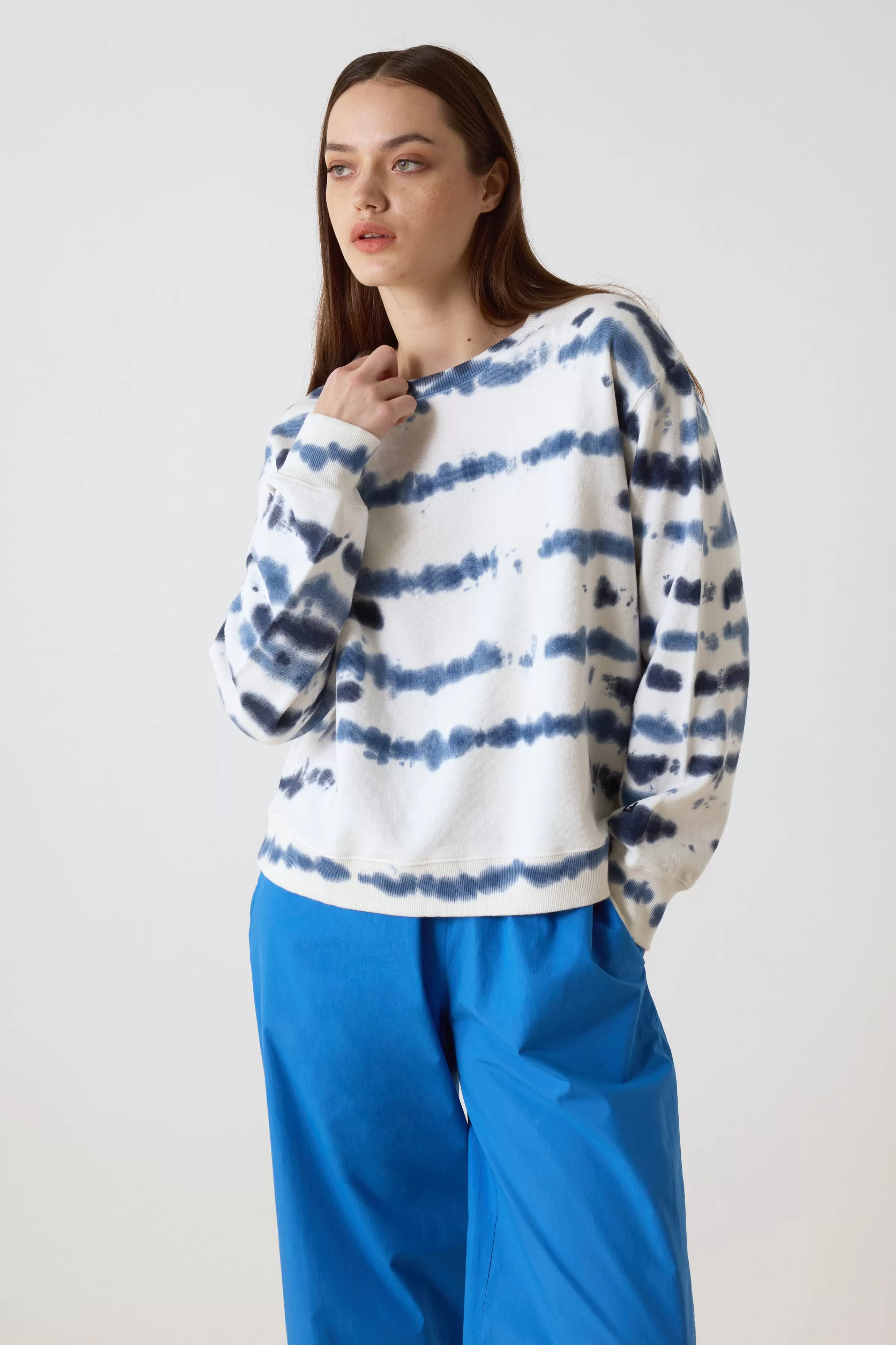 Flash Sale Leon&Harper Sweat Sortie T&D P Blue