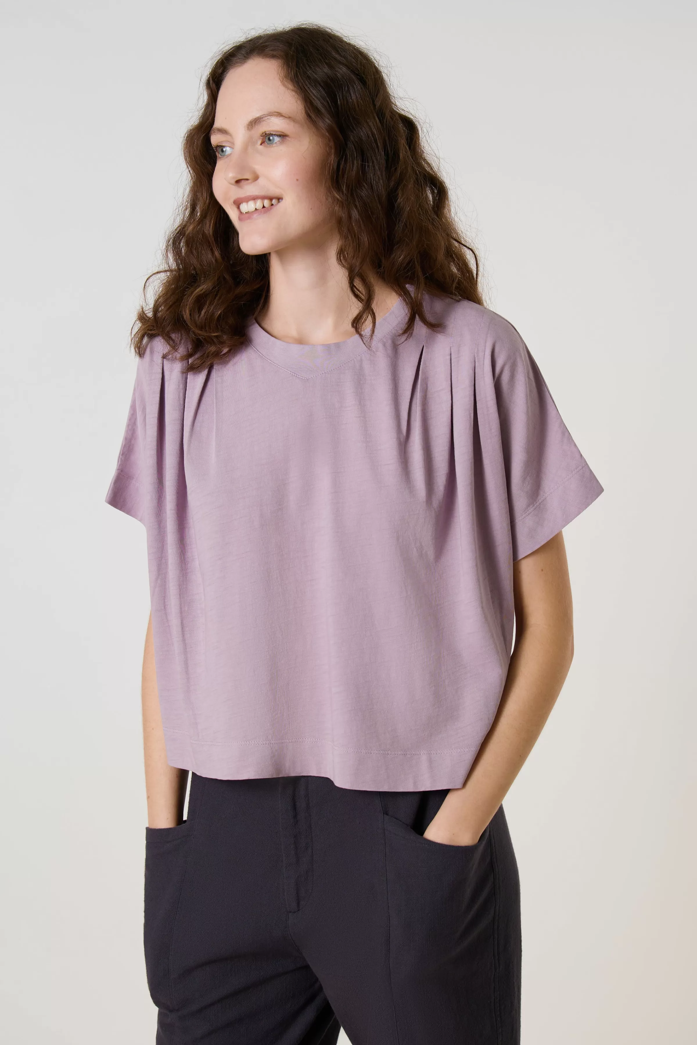 Hot Leon&Harper T-shirt Timao Basik Lilac