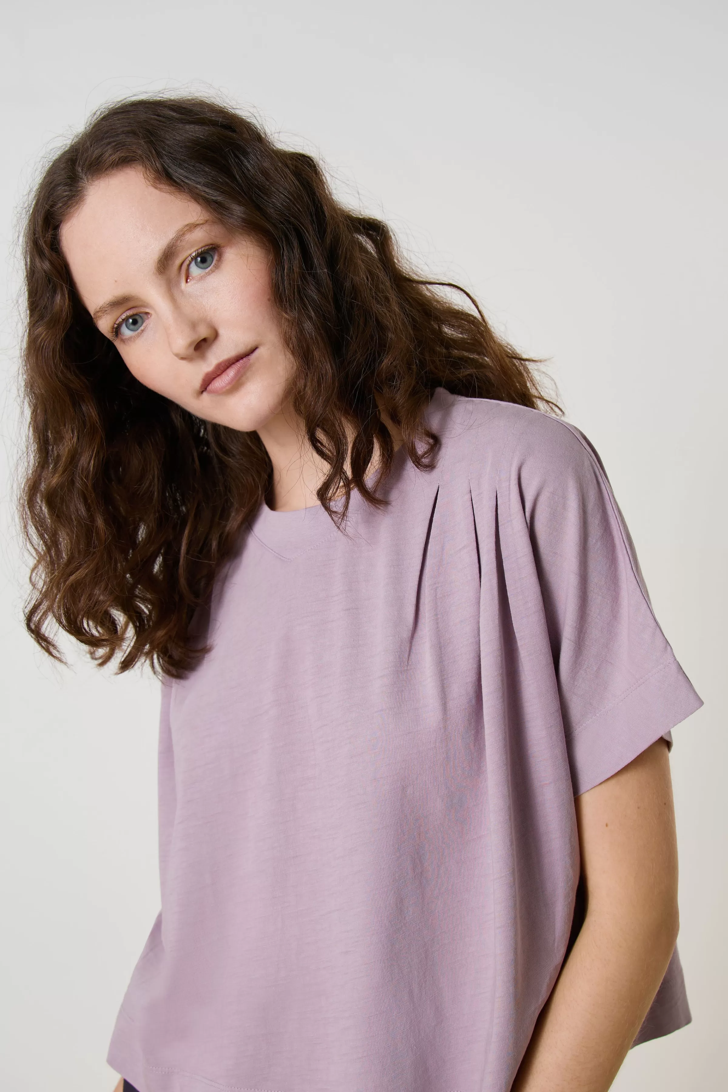 Hot Leon&Harper T-shirt Timao Basik Lilac