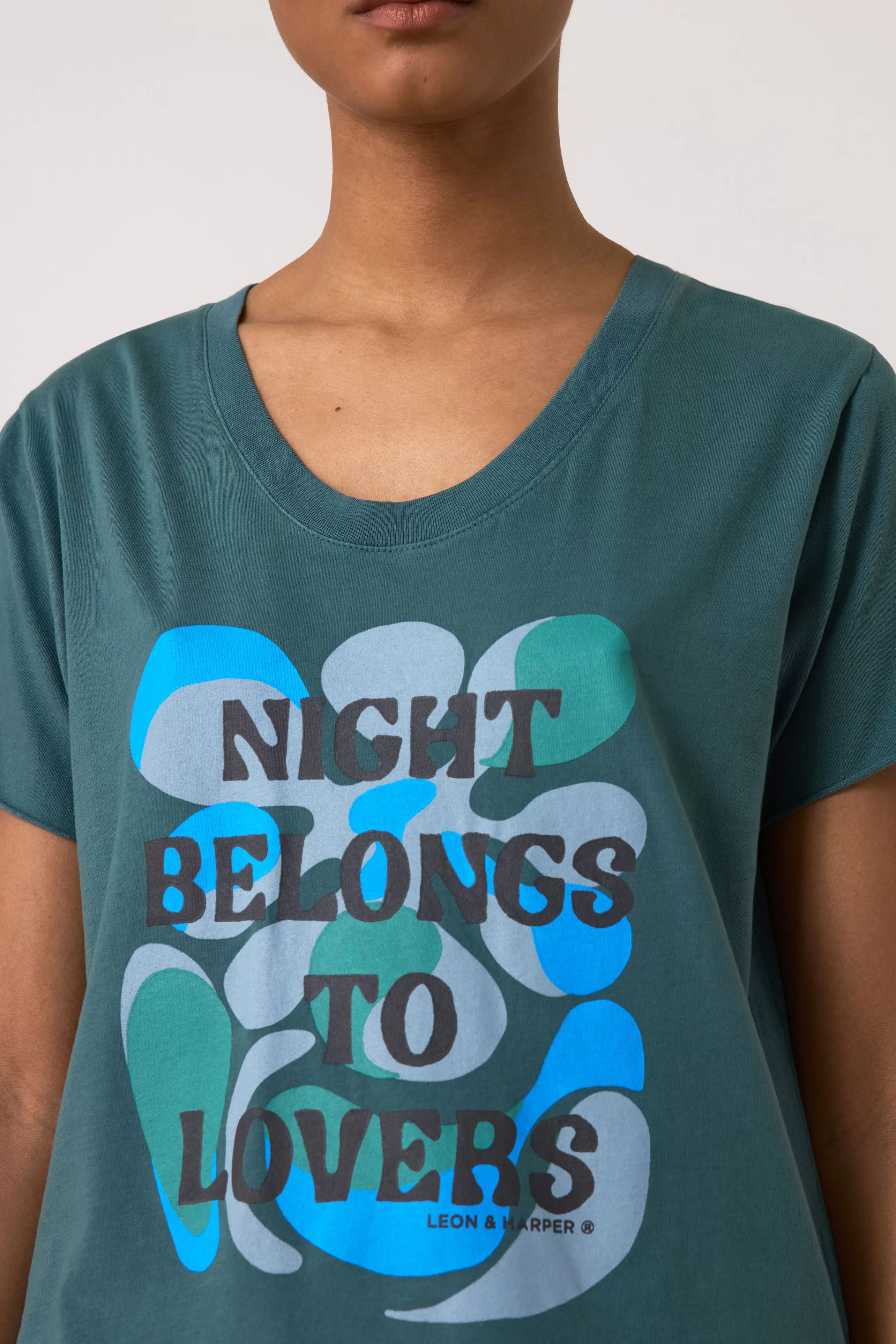 Clearance Leon&Harper T-shirt Tizia Night Bottle