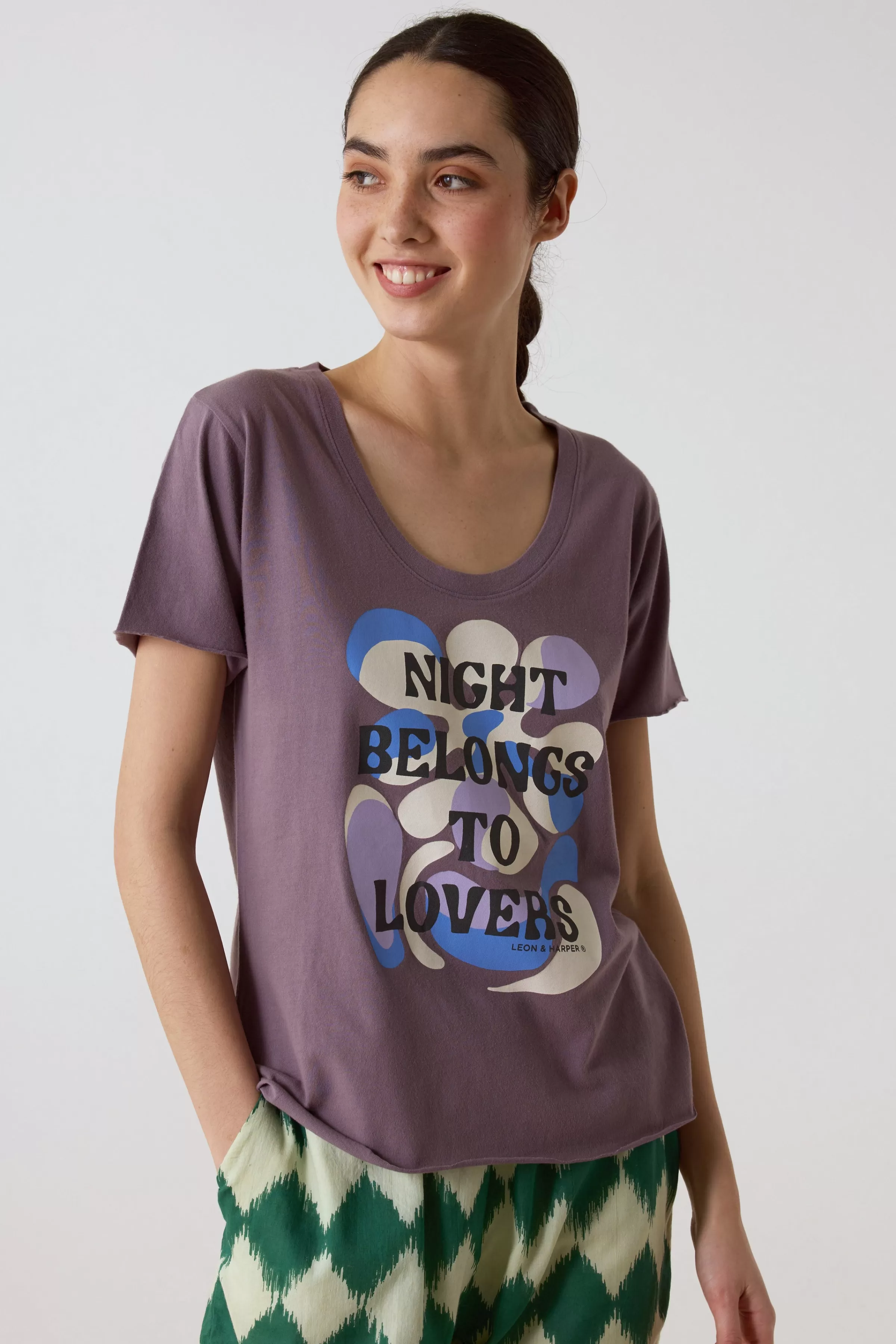 Flash Sale Leon&Harper T-shirt Tizia Night Iris