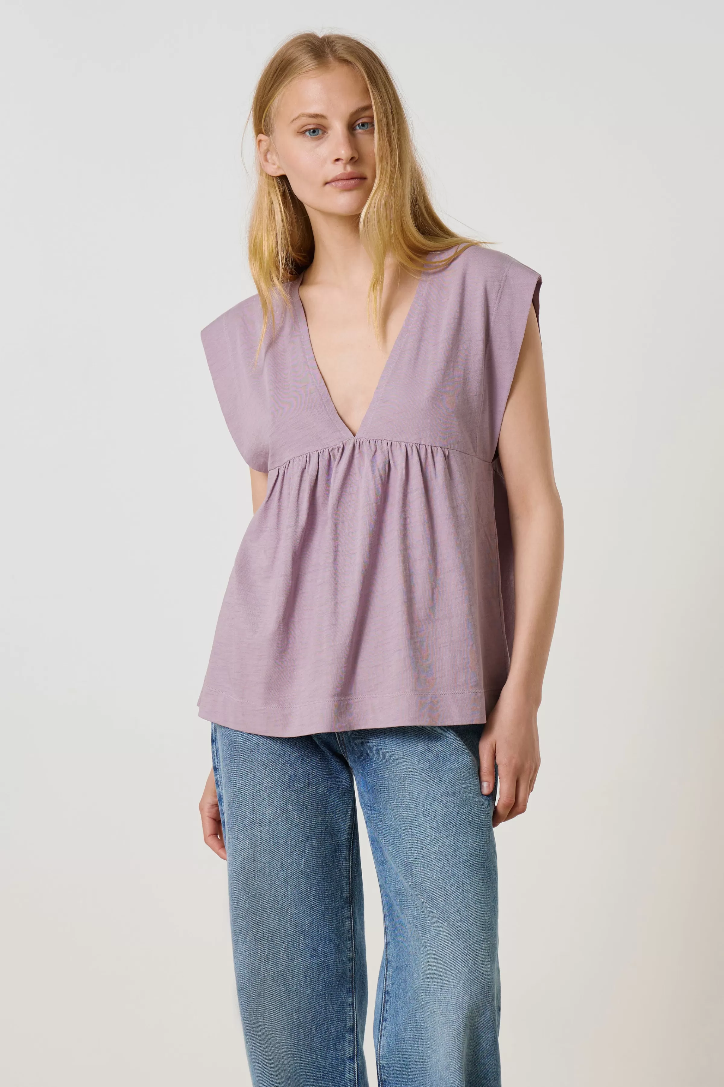 Store Leon&Harper T-shirt Tonerre Basik Lilac