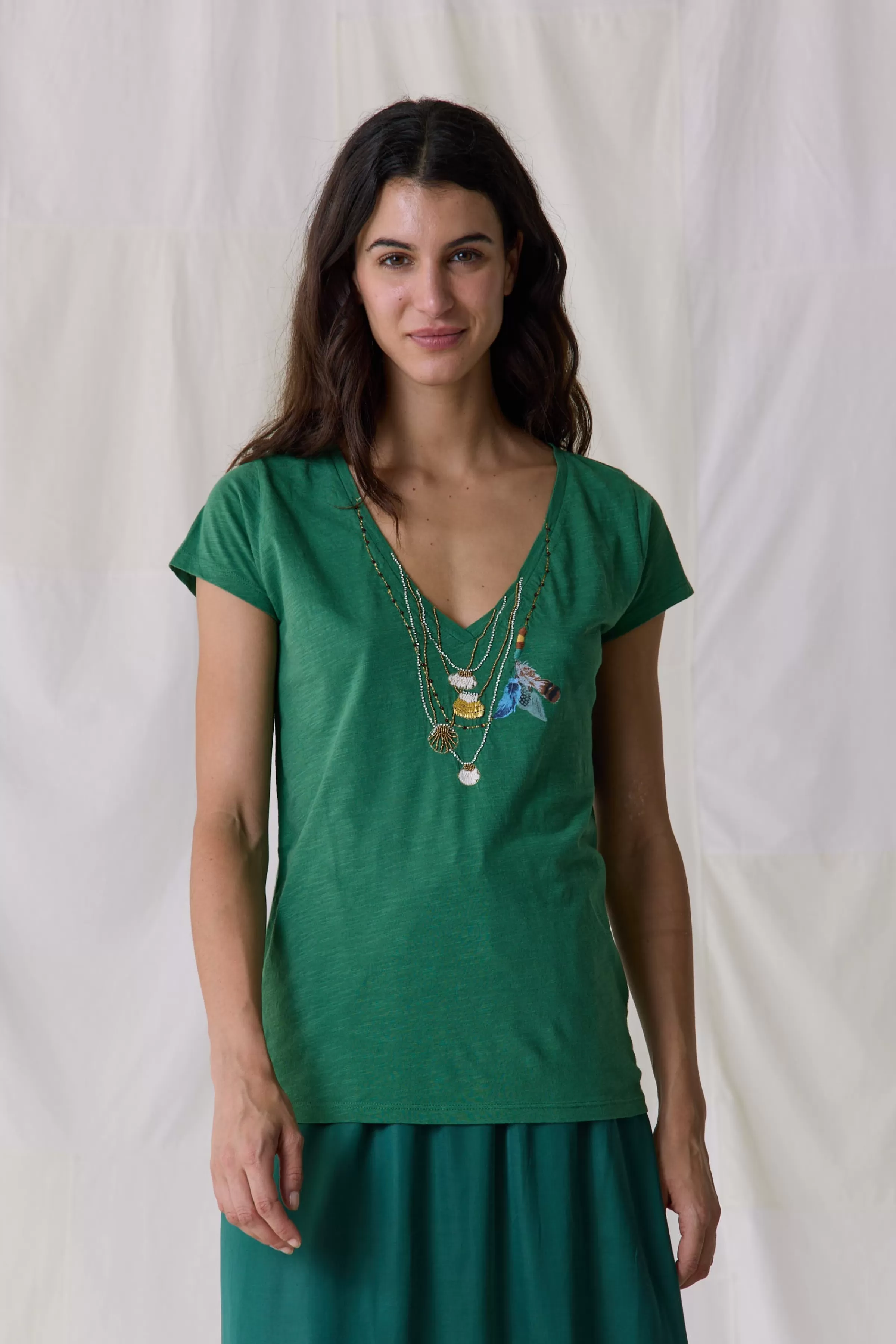 Best Sale Leon&Harper Tshirt Tonton Caruso Green