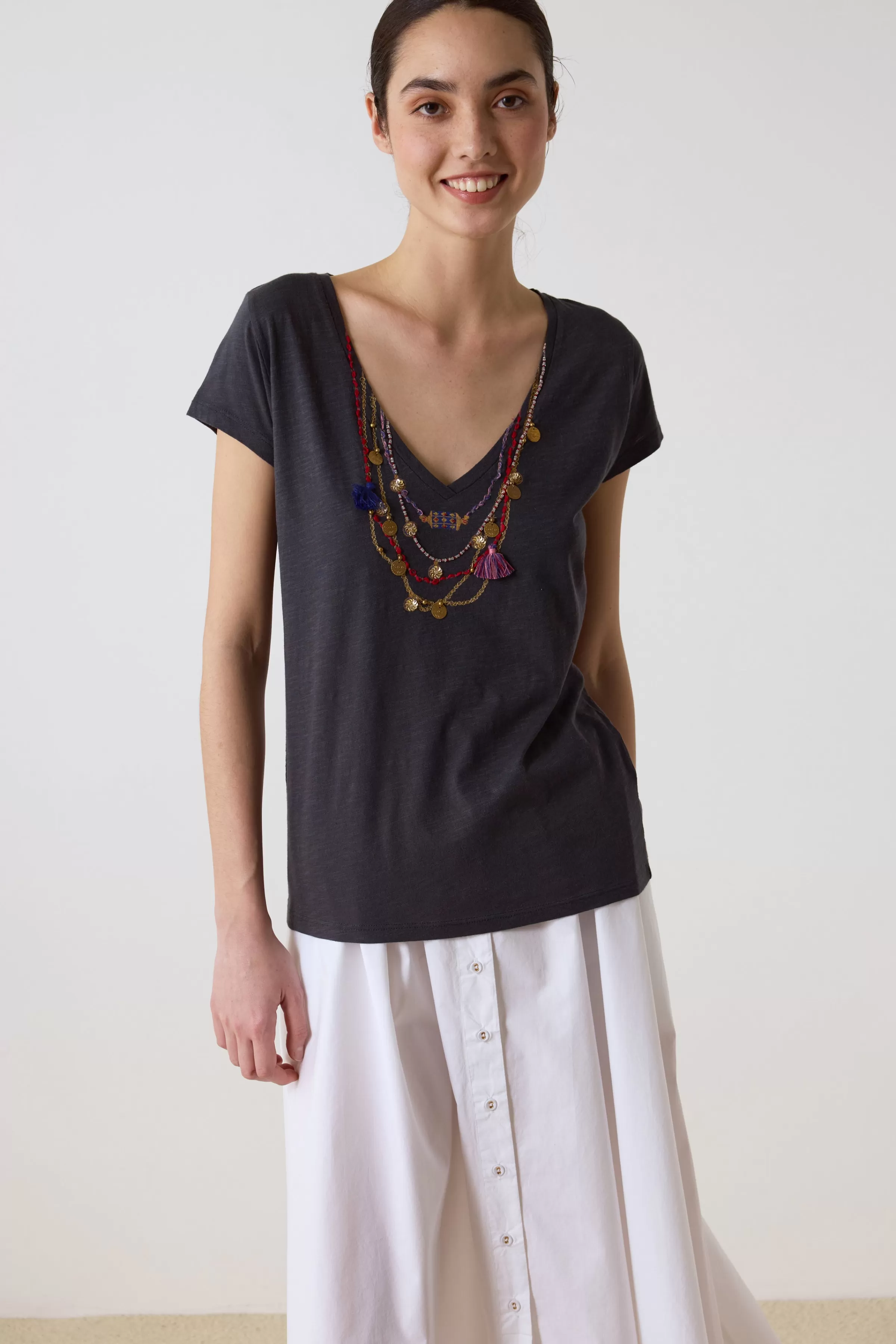 Flash Sale Leon&Harper T-shirt Tonton Medail Carbone