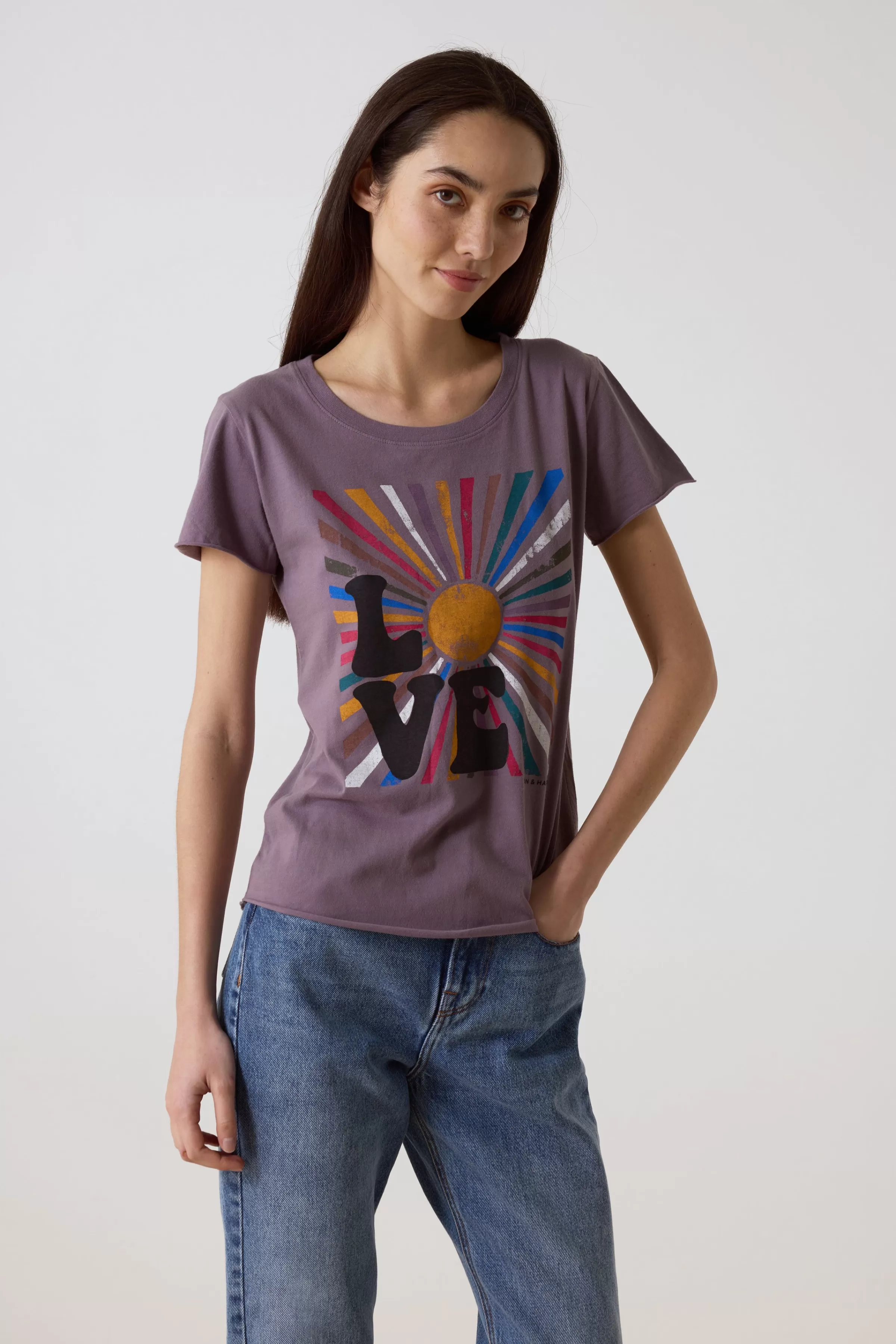 Shop Leon&Harper T-shirt Toro Lova Iris