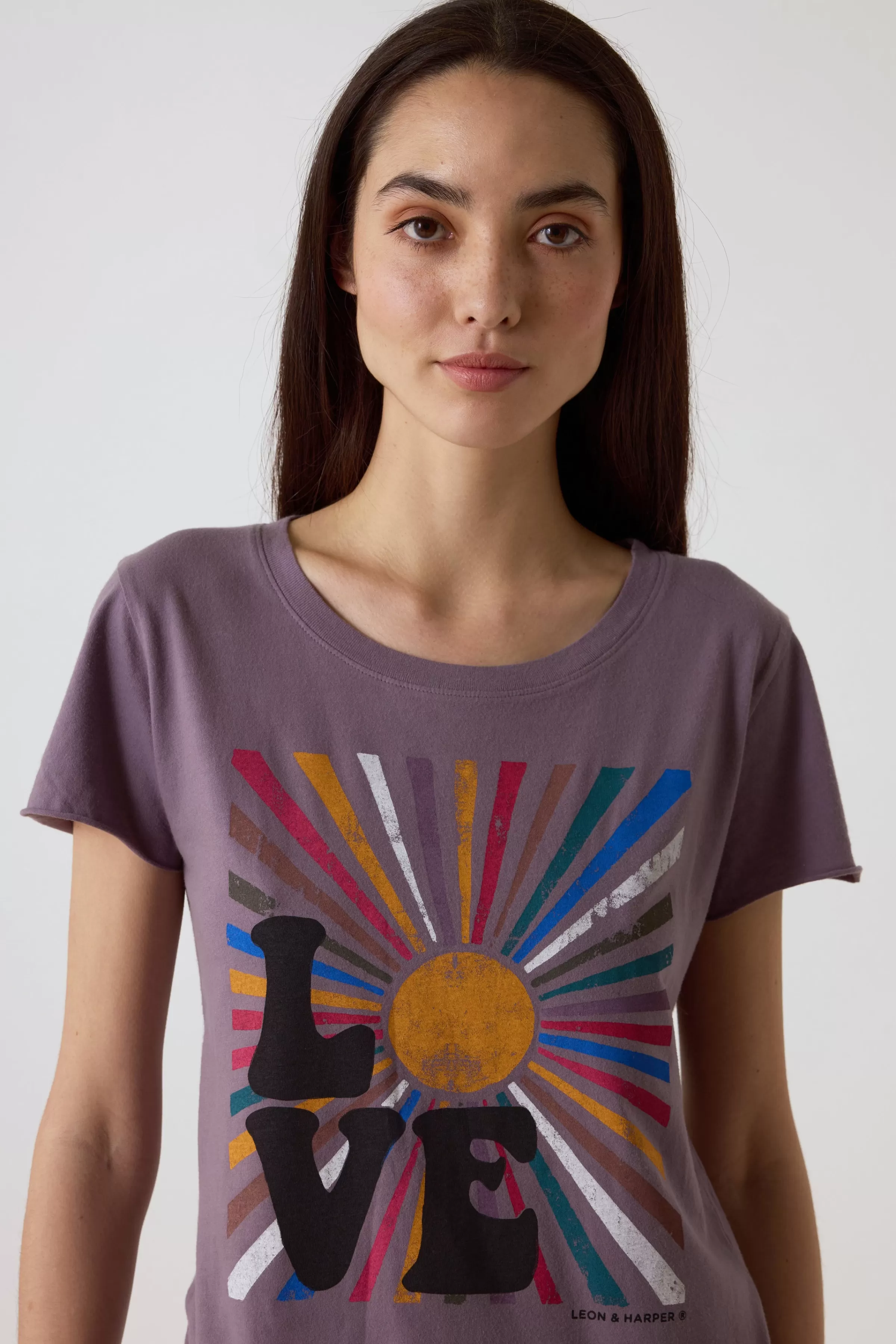 Shop Leon&Harper T-shirt Toro Lova Iris