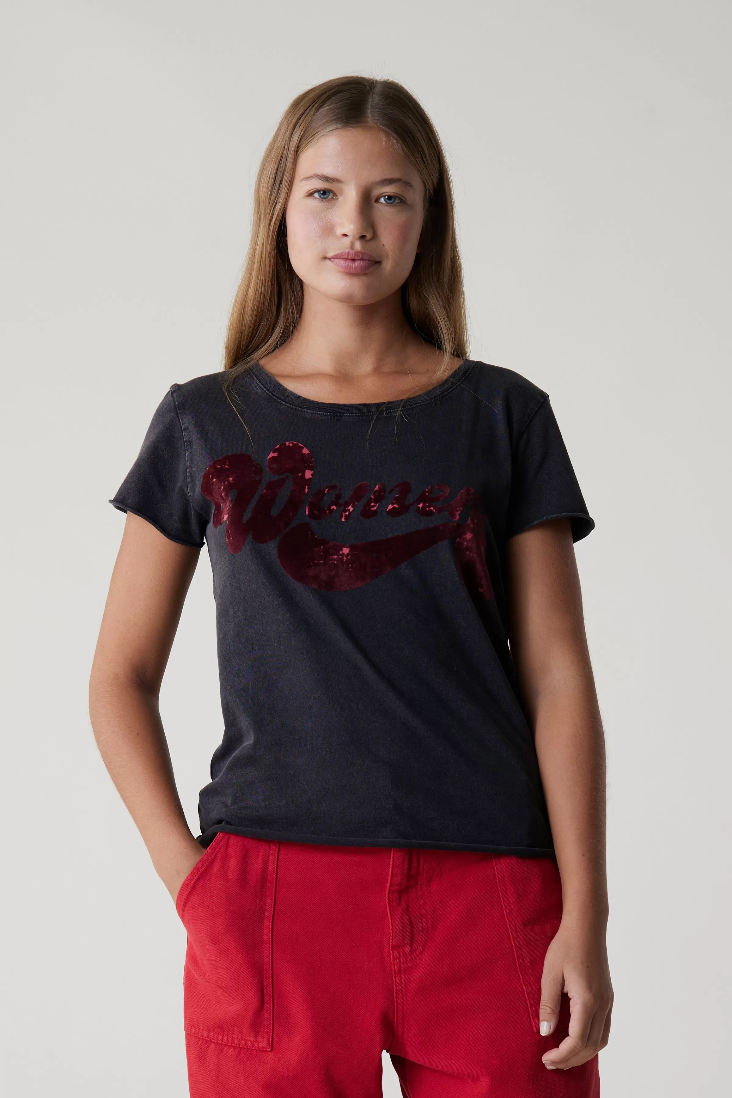 Shop Leon&Harper Tshirt Toro Women Carbone