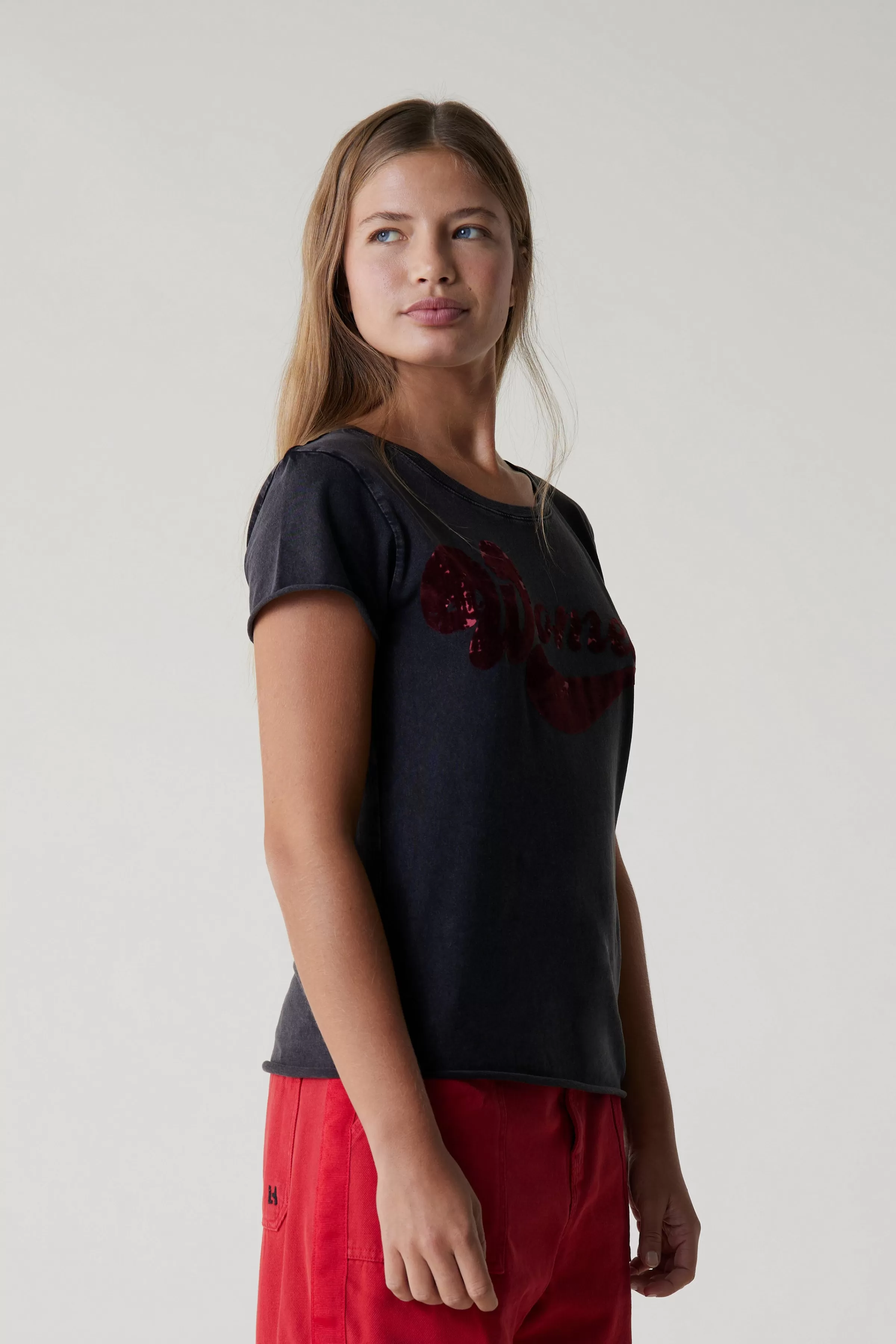 Shop Leon&Harper Tshirt Toro Women Carbone