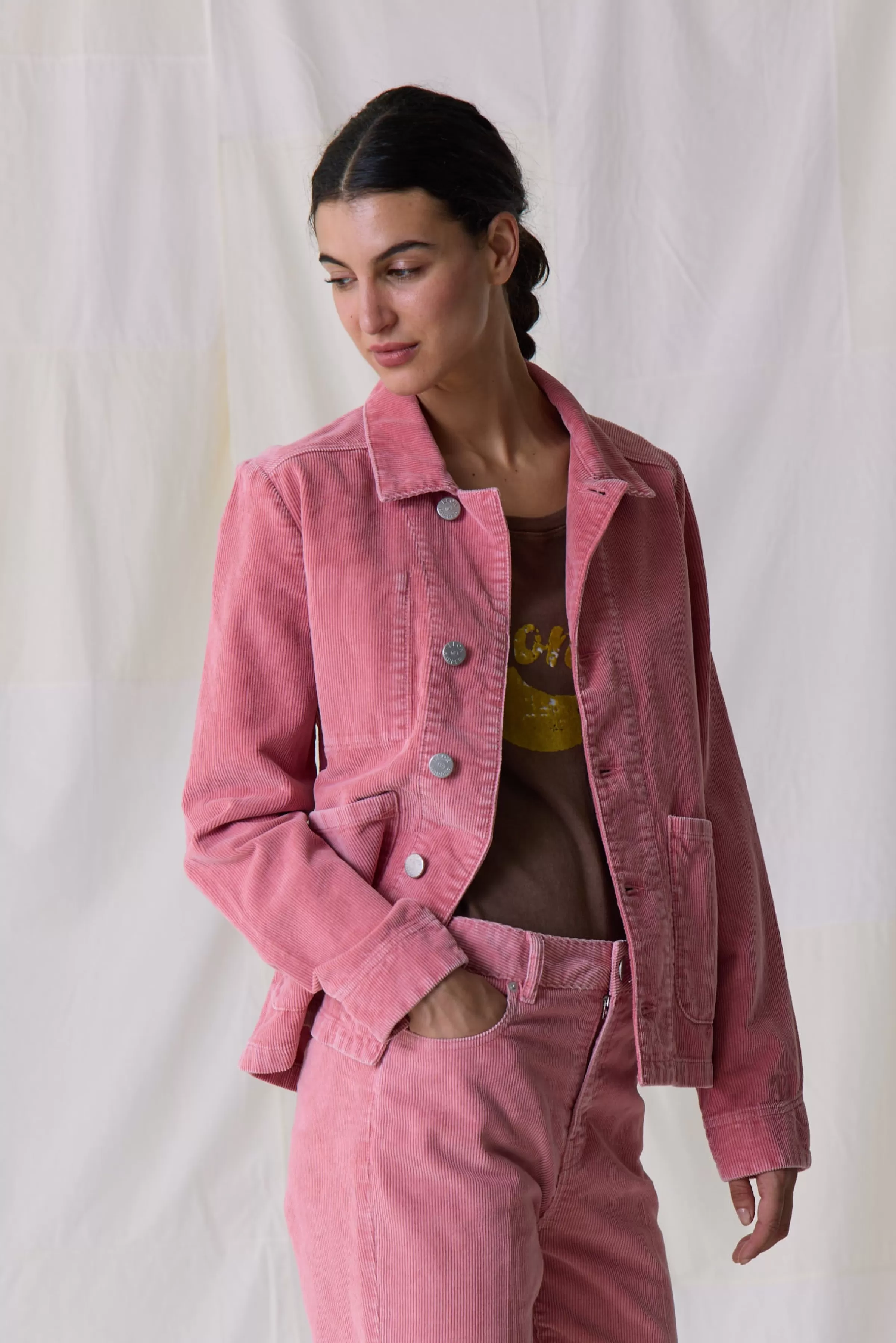 Best Sale Leon&Harper Veste Varda Plain Pink