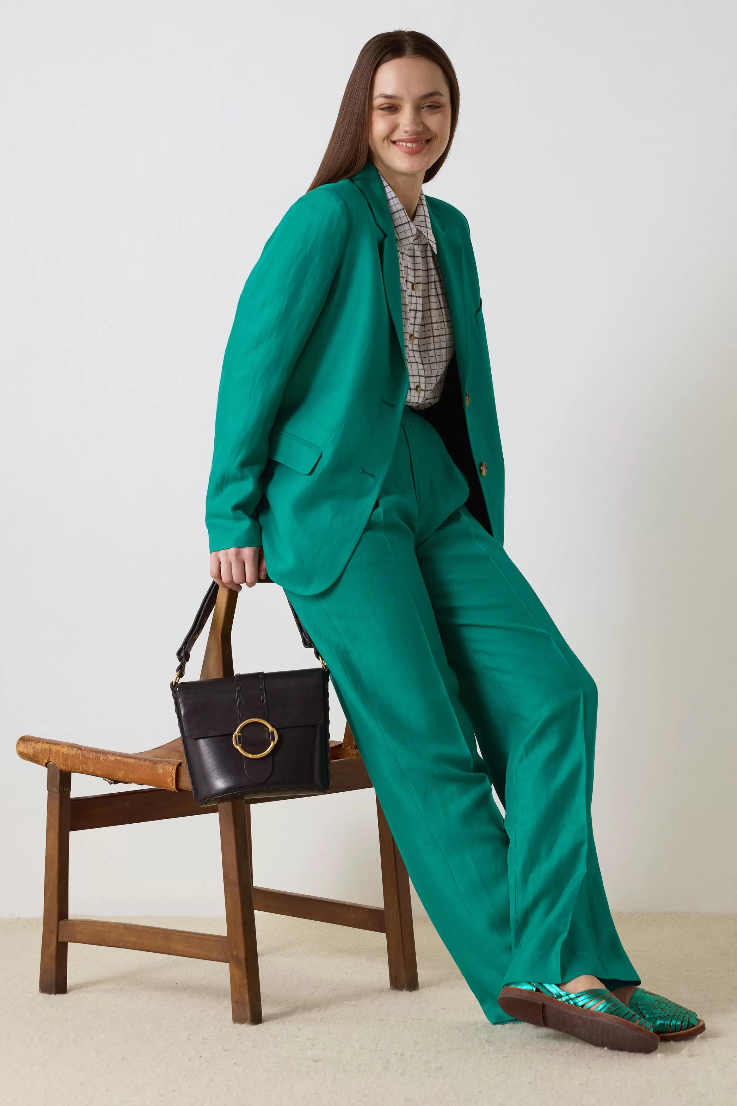 Fashion Leon&Harper Veste Venice Plainy Green